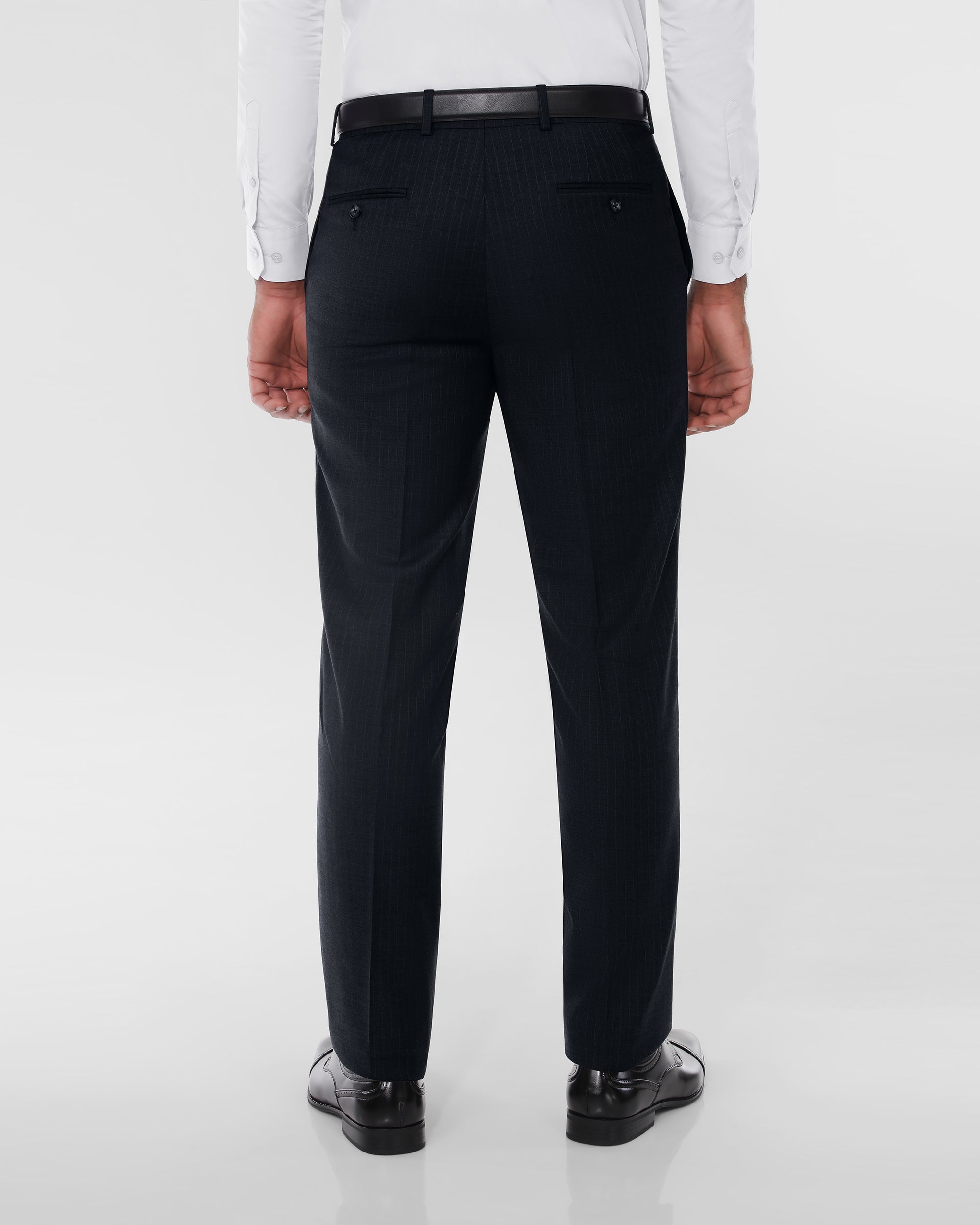 Pin Stripe Modern Fit Wool Cashmere Suit
