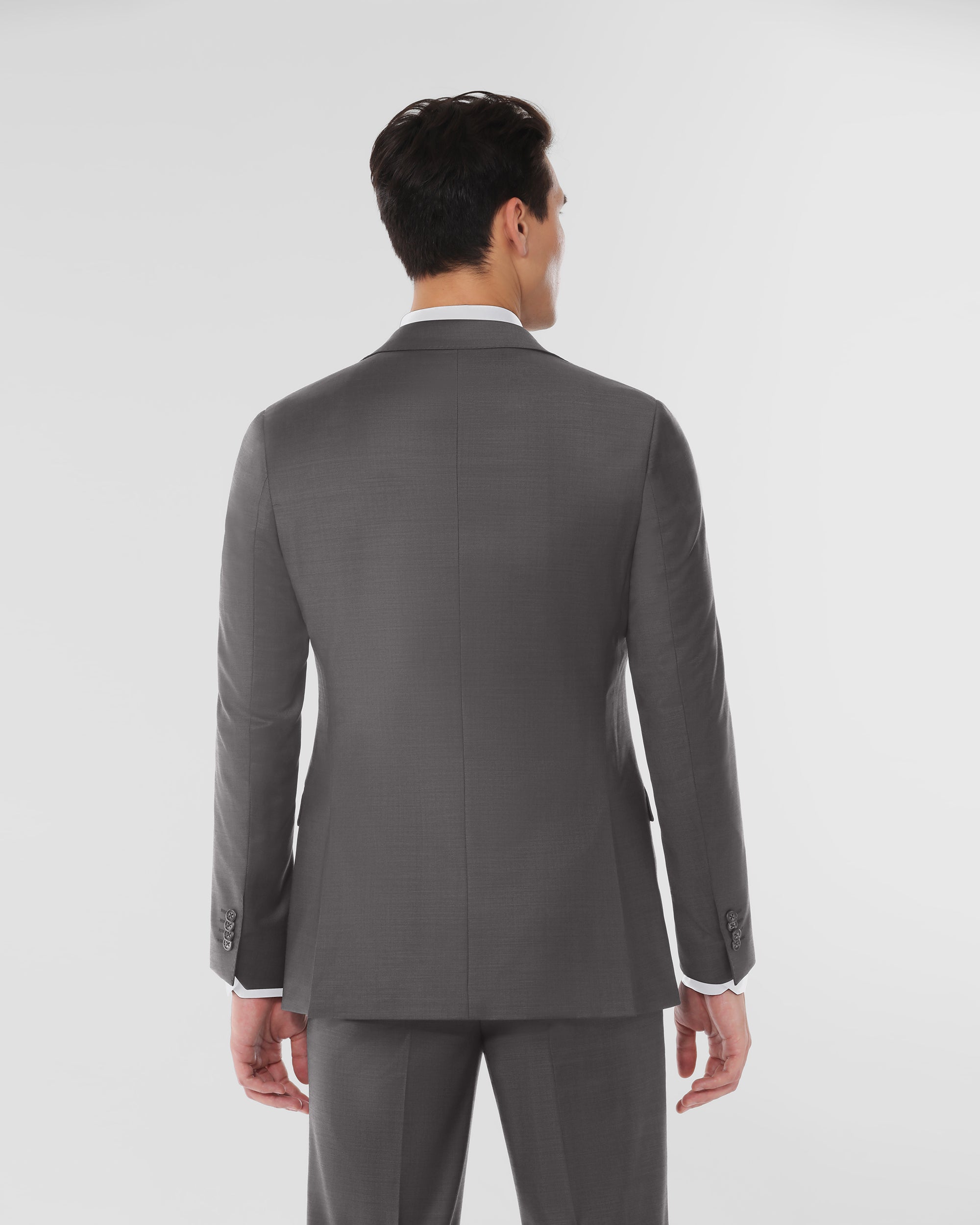 Sharkskin Modern Fit Wool Cashmere Suit