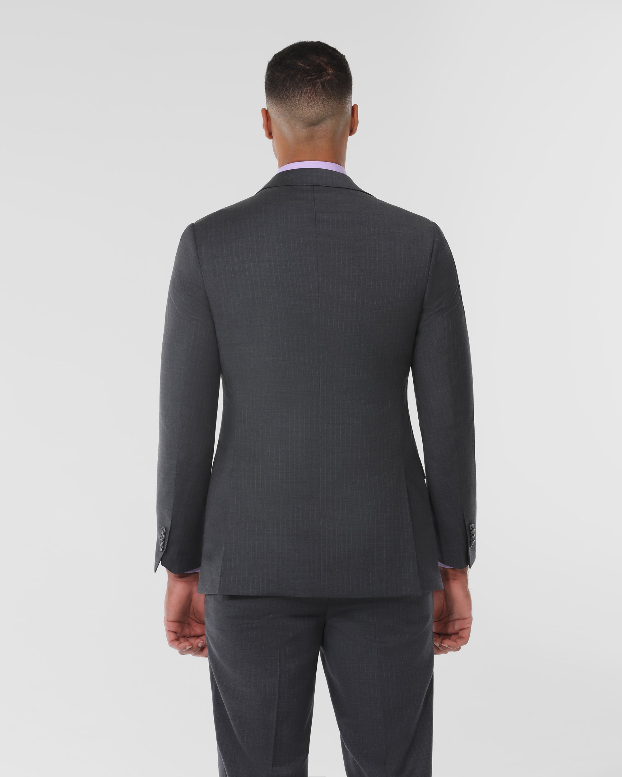 Pin Stripe Modern Fit Wool Cashmere Suit