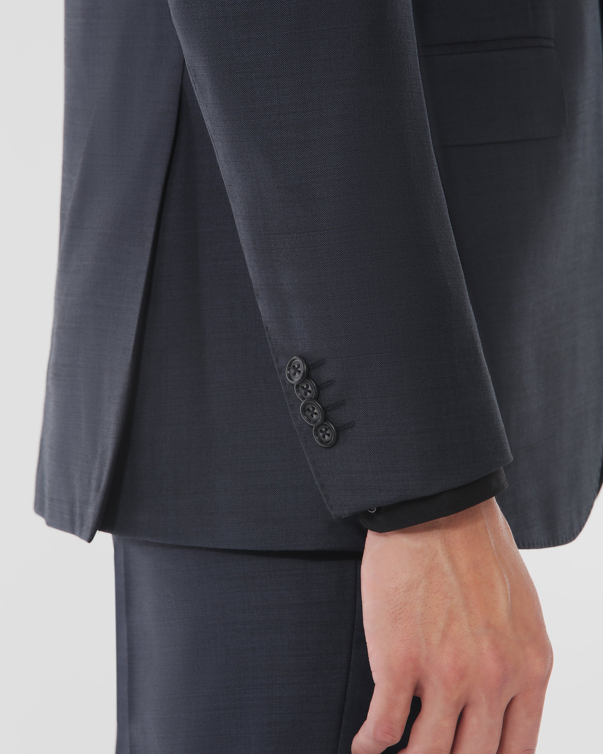 Sharkskin Modern Fit Wool Cashmere Suit