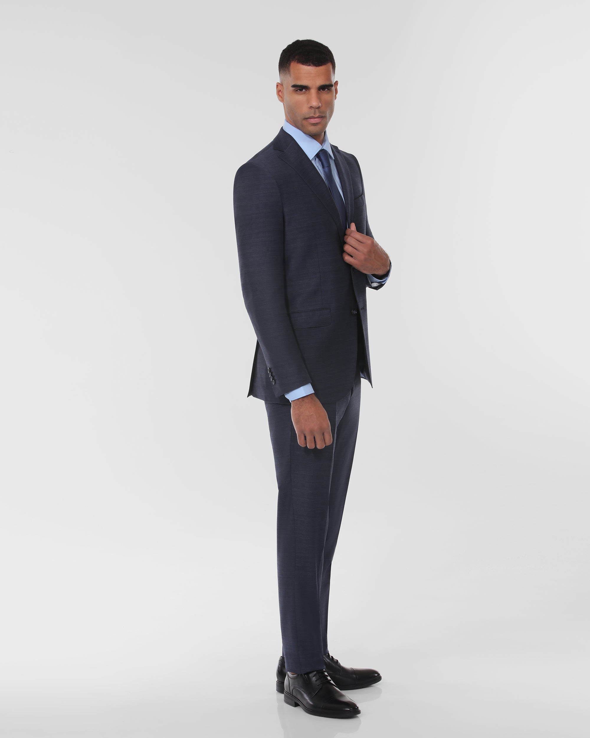 Plaid Modern Fit Wool Cashmere Suit