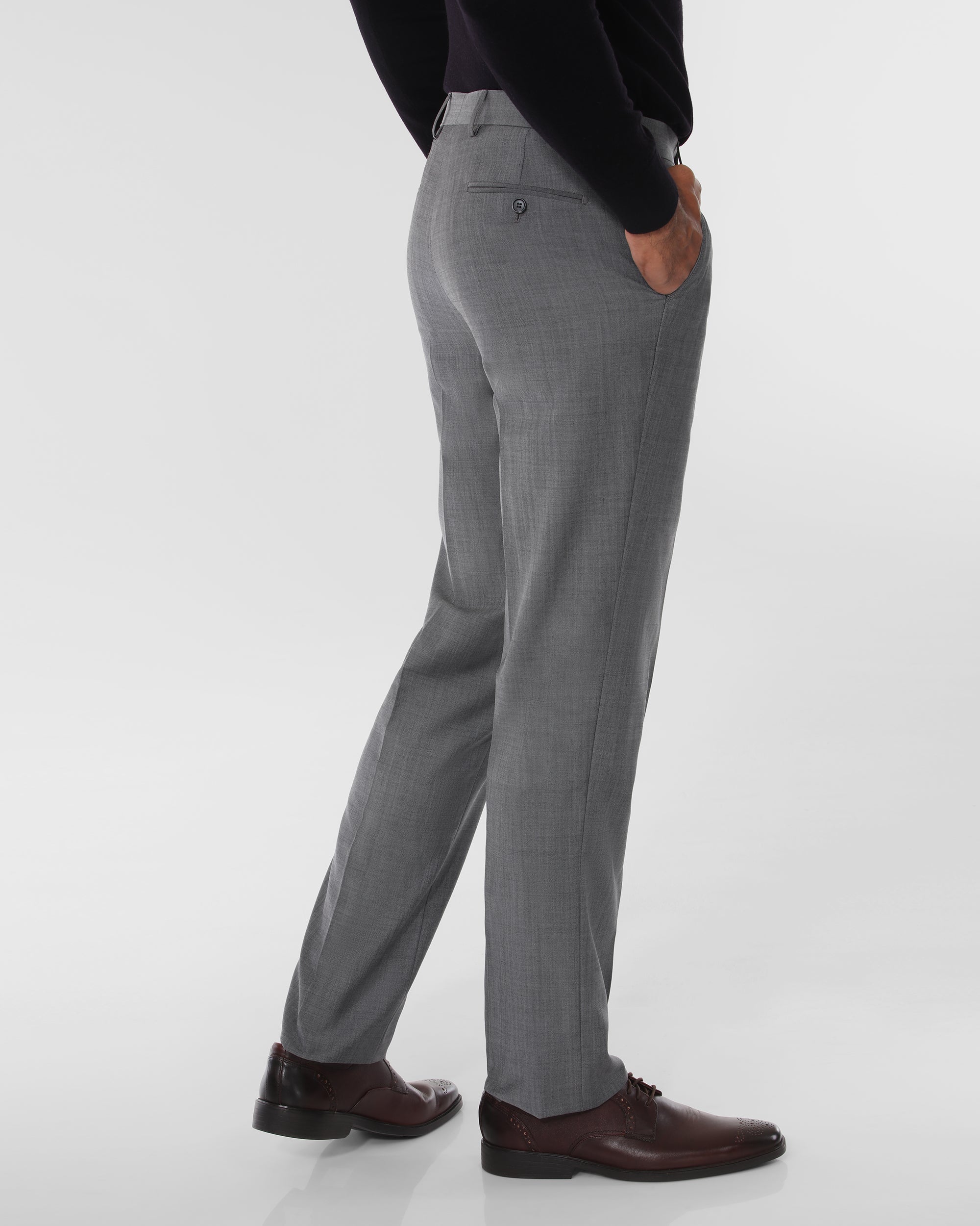 Sharkskin Modern Fit Wool Blend Suit