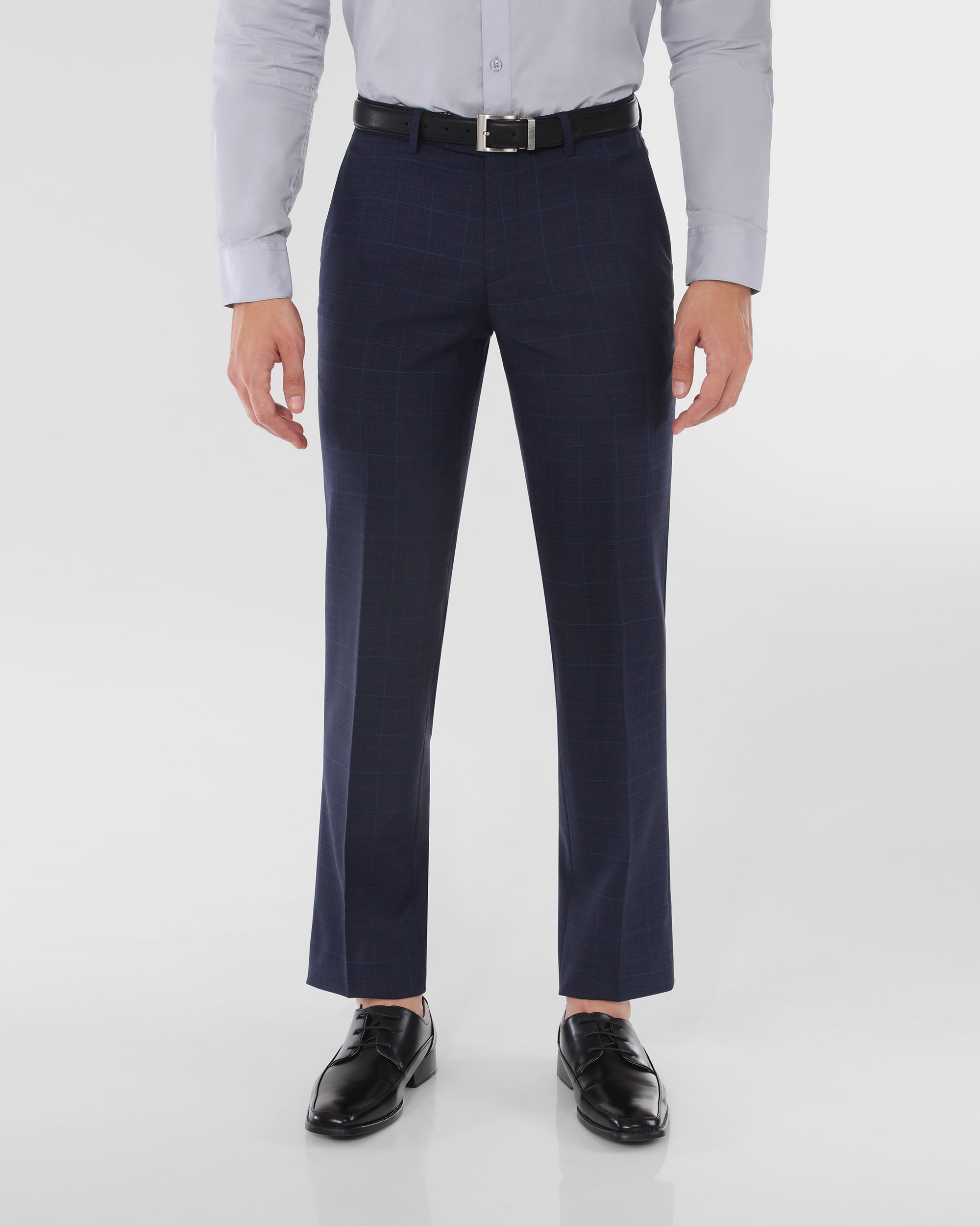 Window Pane Modern Fit Wool Blend Suit