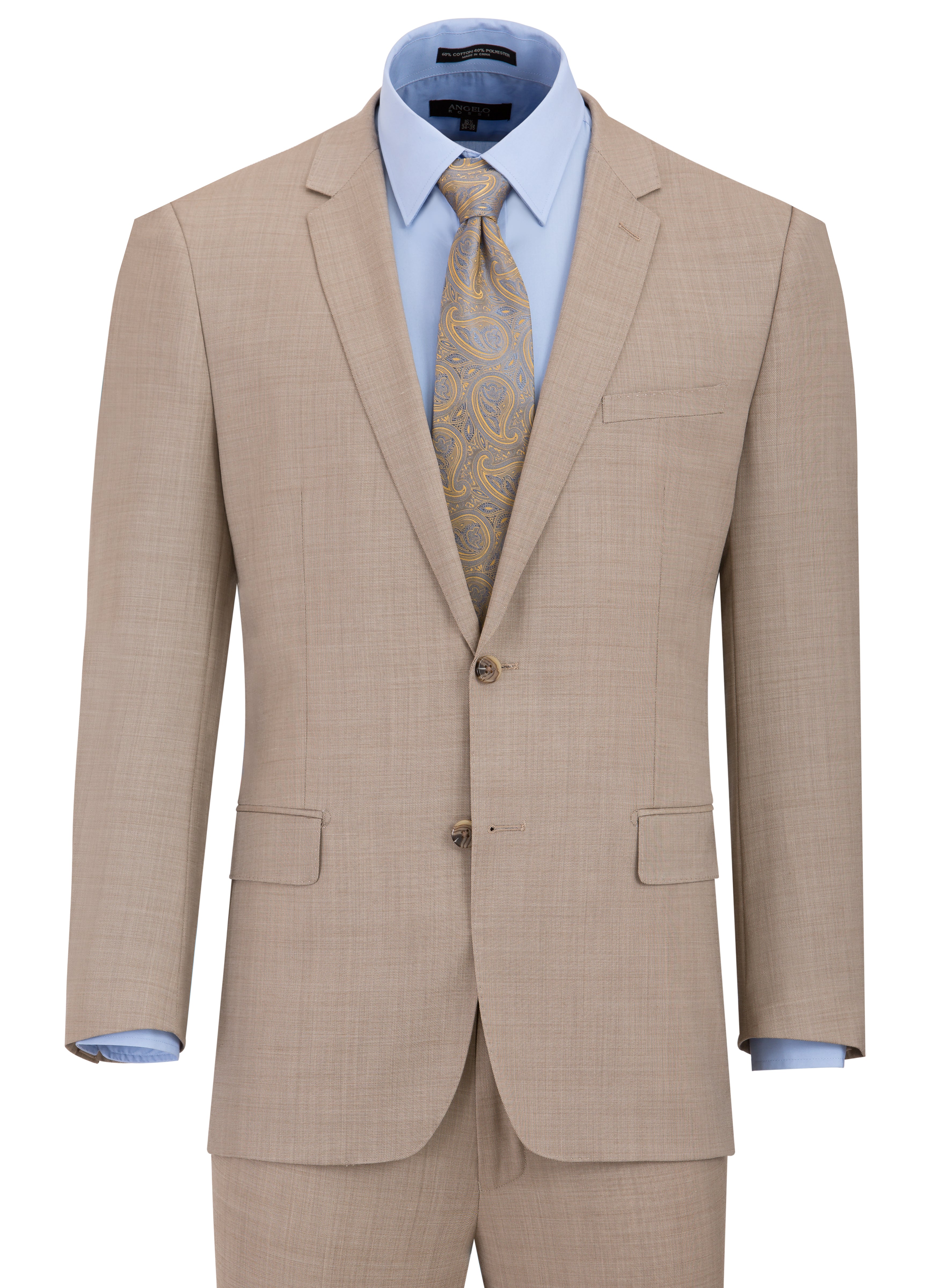 Sharkskin Modern Fit Wool Cashmere Suit