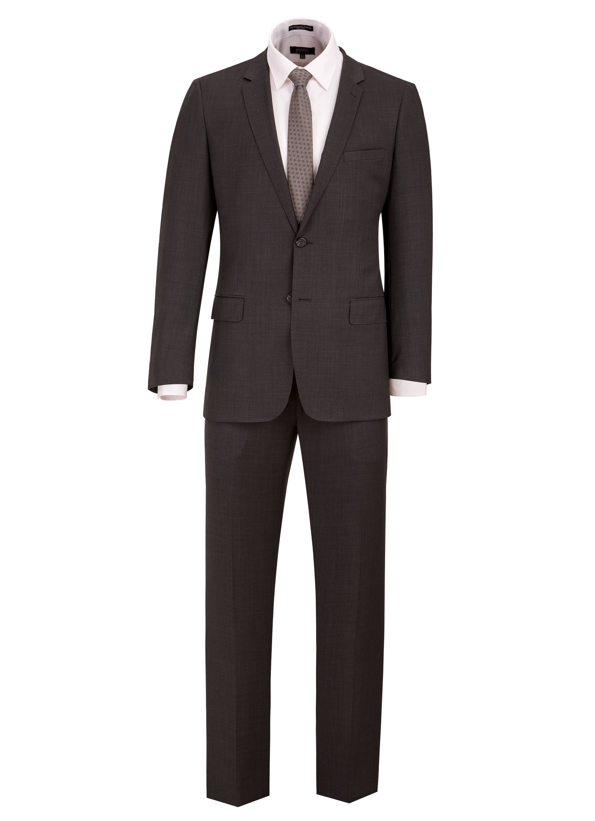 Sharkskin Modern Fit Wool Cashmere Suit