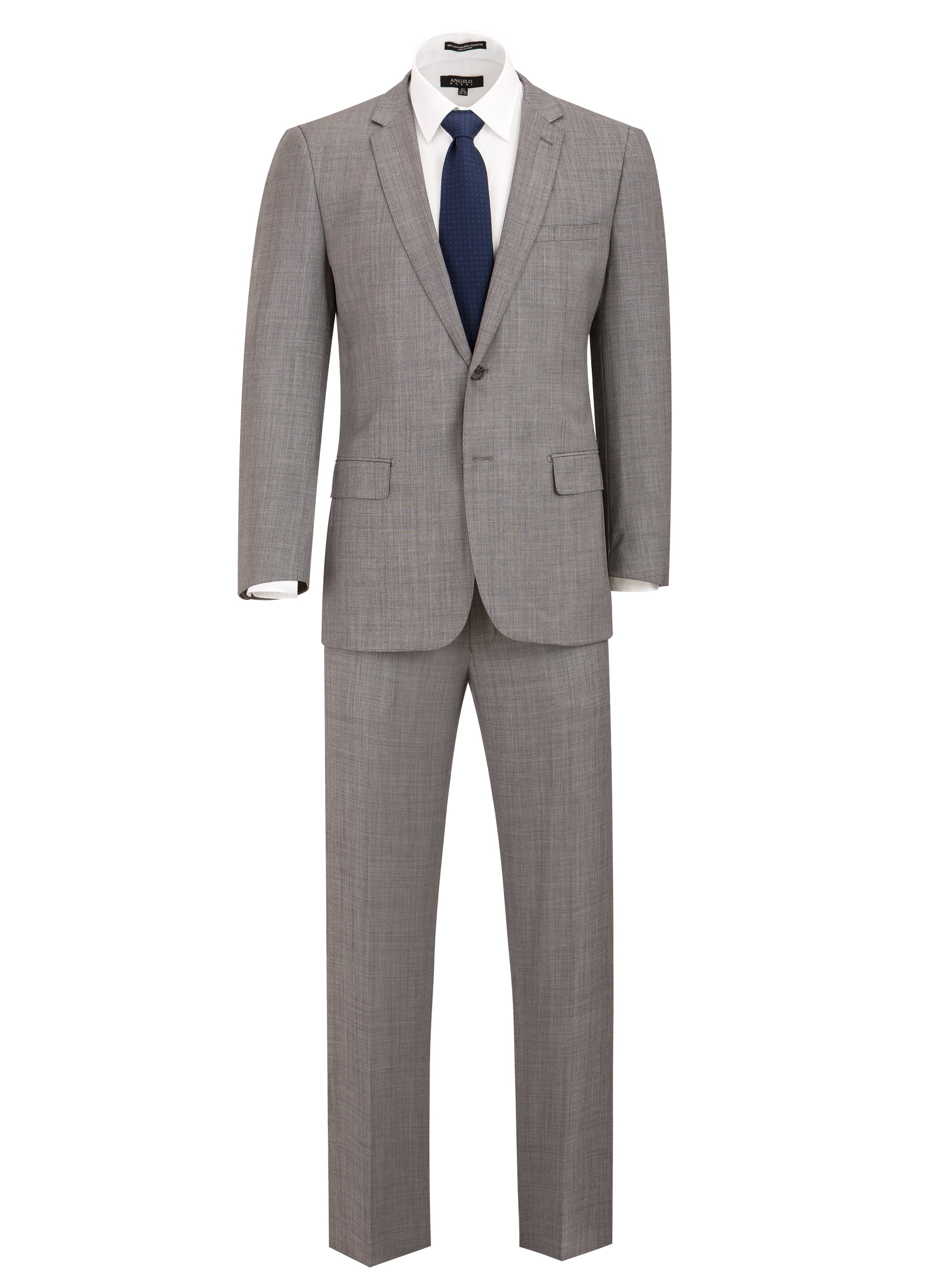 Sharkskin Modern Fit Wool Cashmere Suit