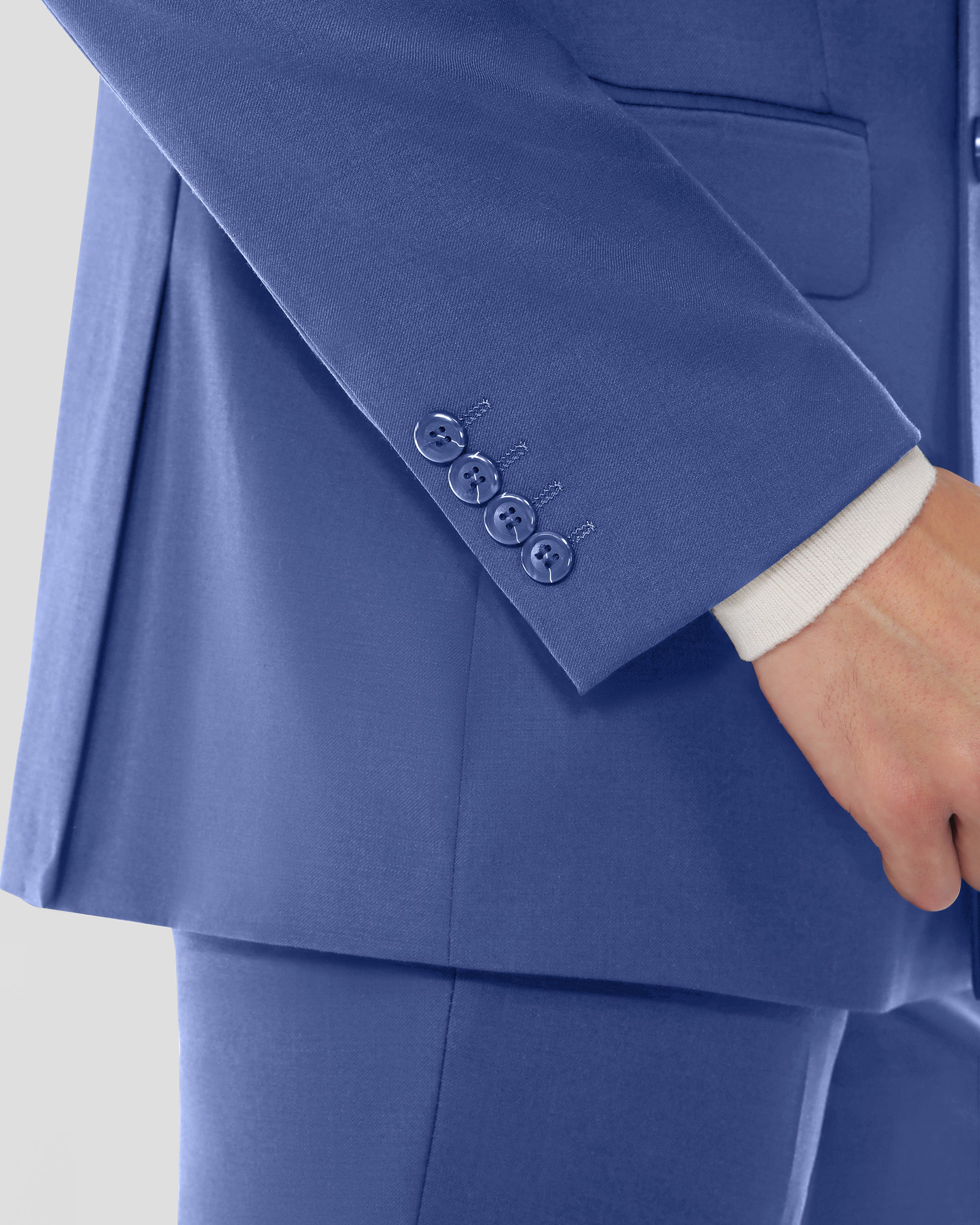 Luxury Wool Blend Modern Fit Double Breasted Suit