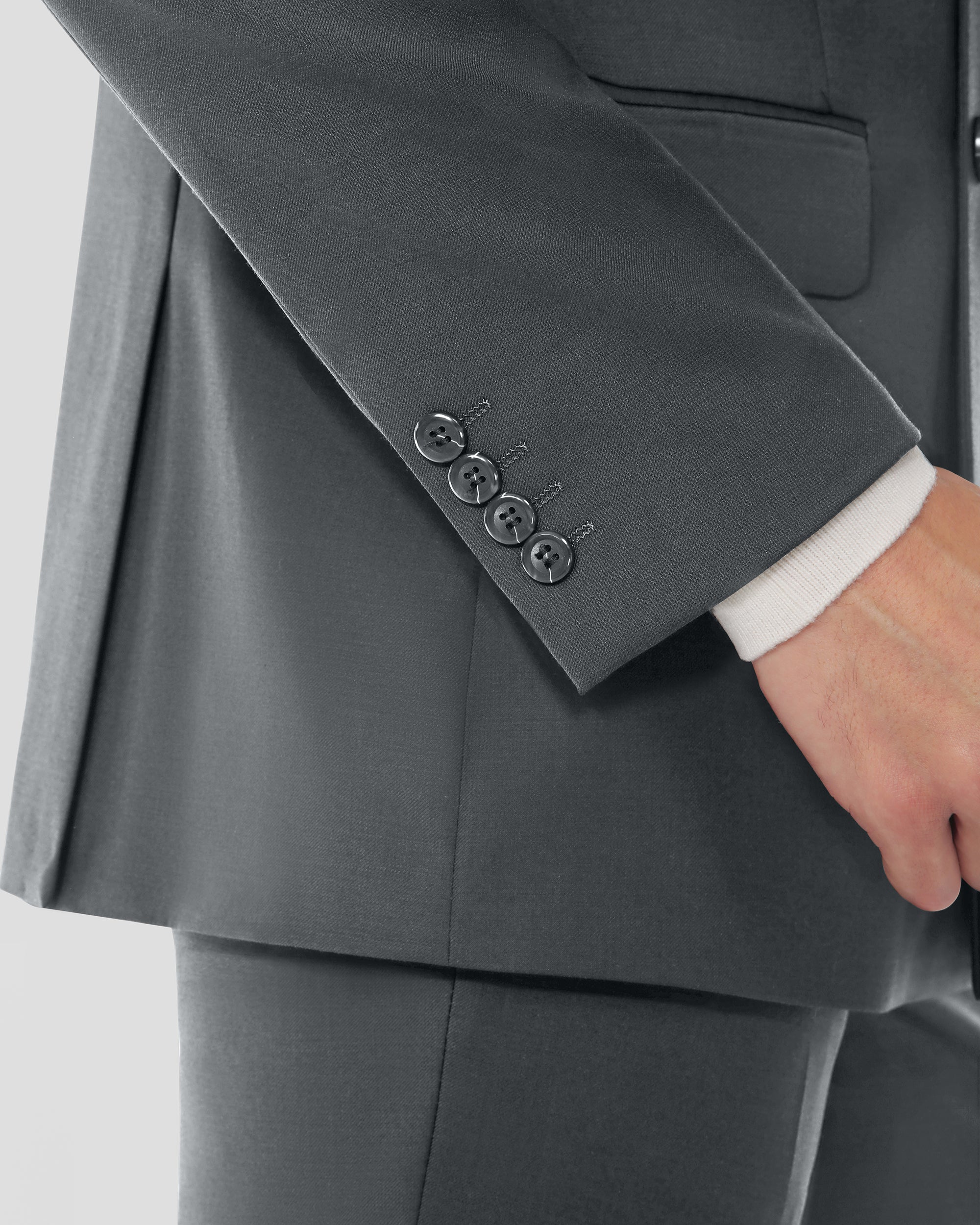 Luxury Wool Blend Modern Fit Double Breasted Suit