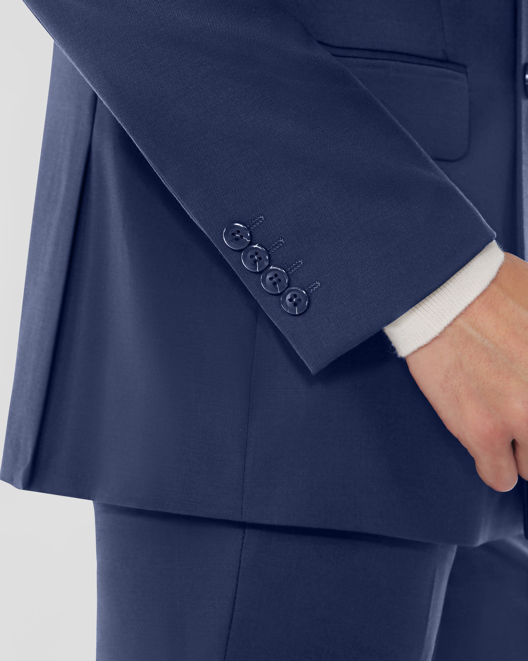 Luxury Wool Blend Modern Fit Double Breasted Suit