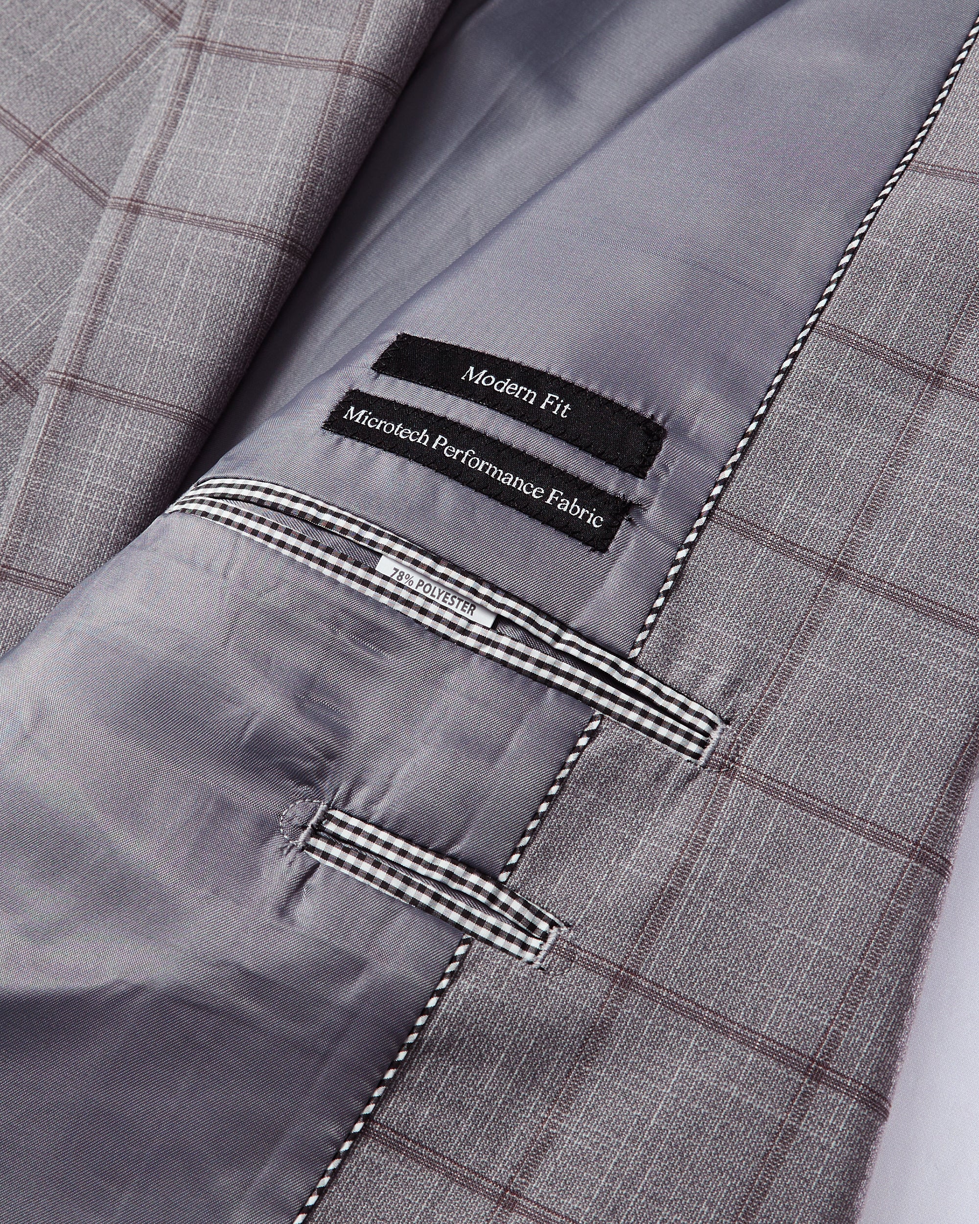 Checkered Modern Fit Suit