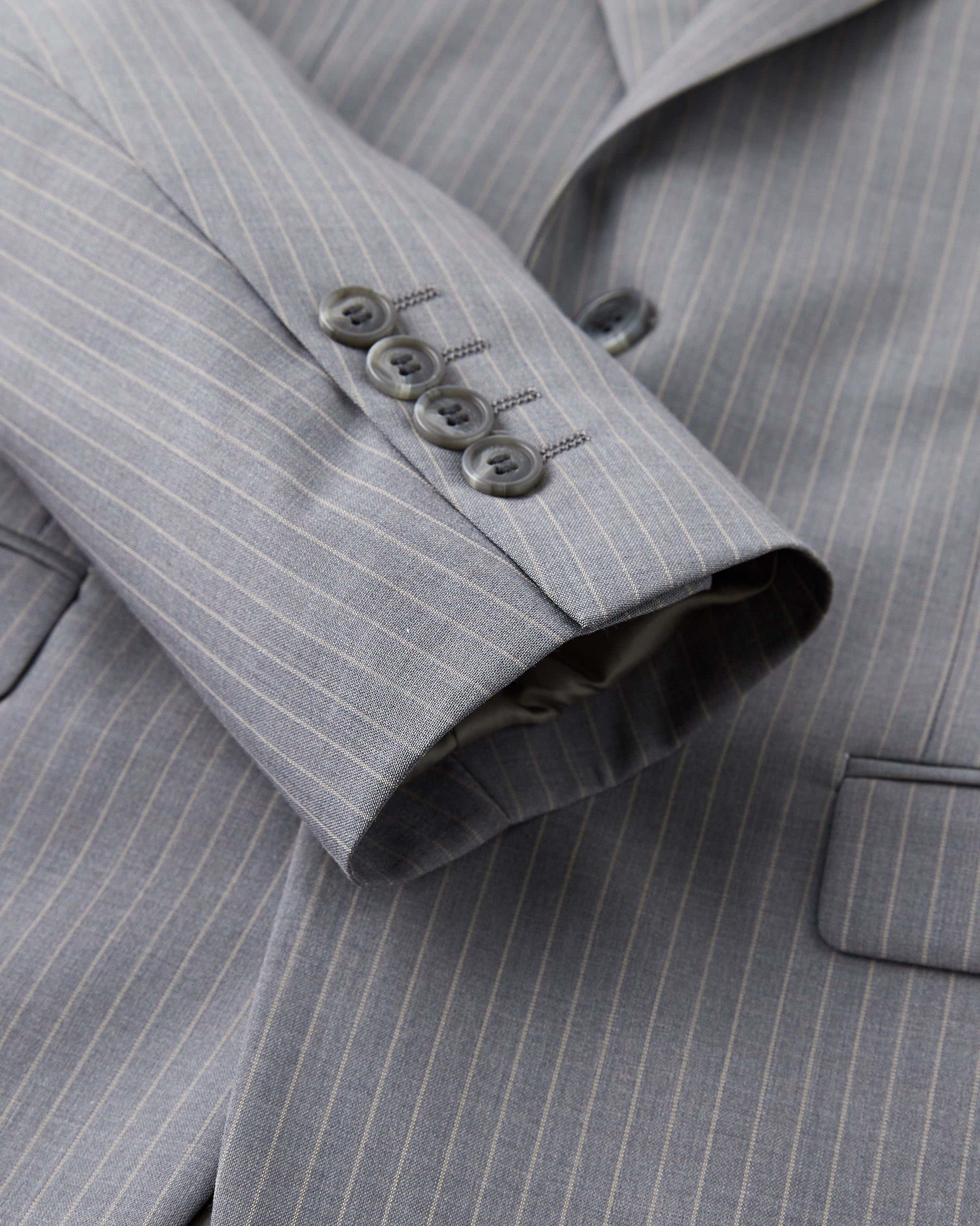 Pinstripe Modern Fit Wool Blend Suit