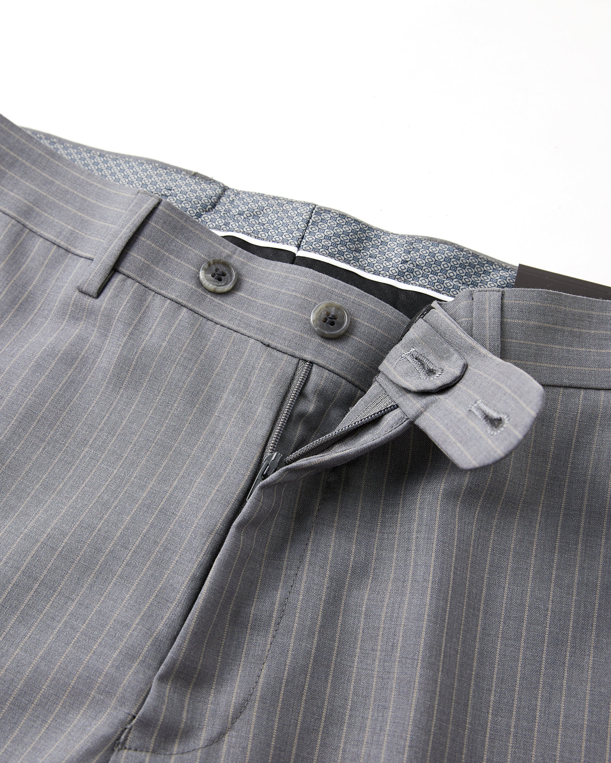 Pinstripe Modern Fit Wool Blend Suit