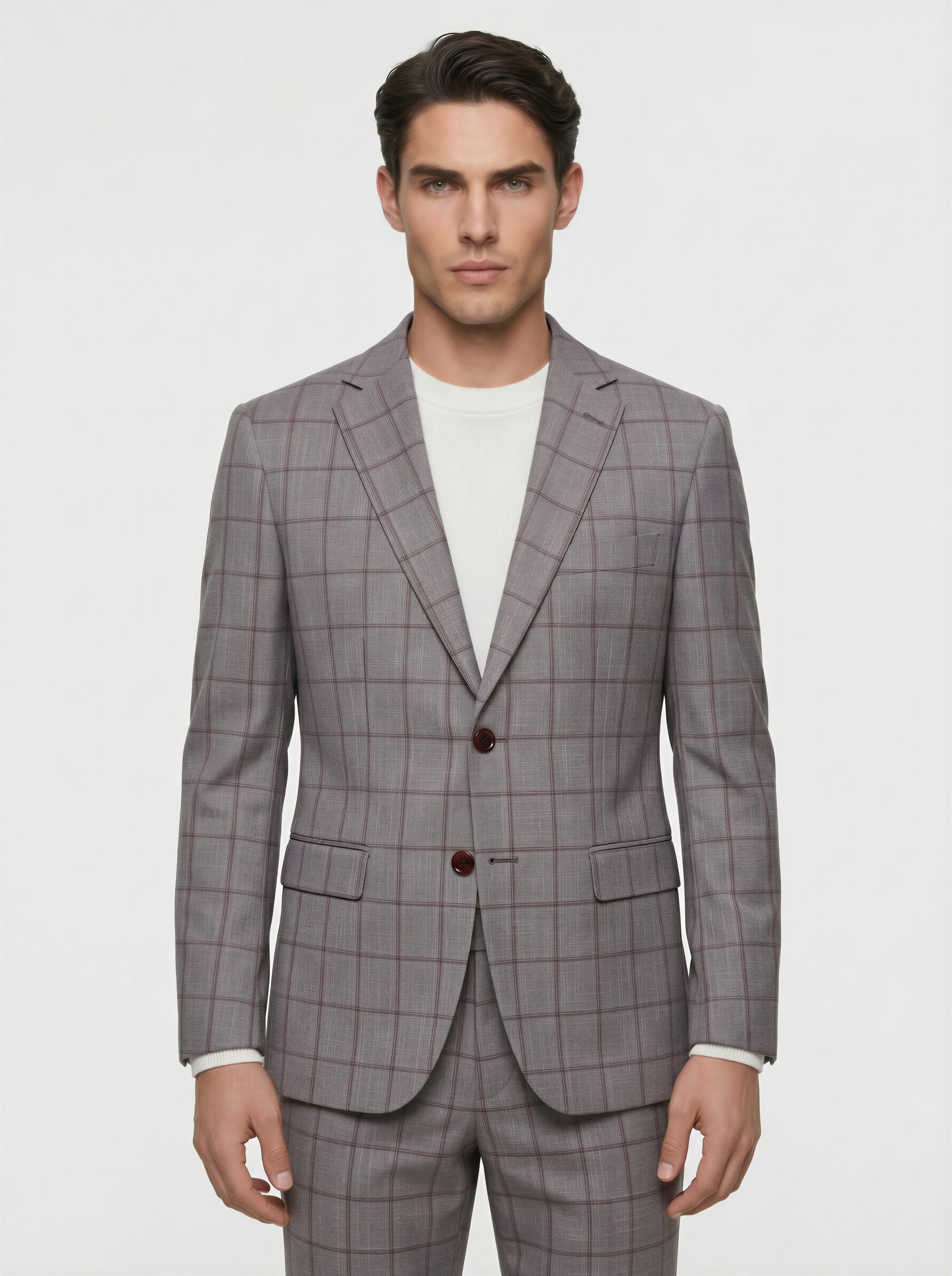 Checkered Modern Fit Suit