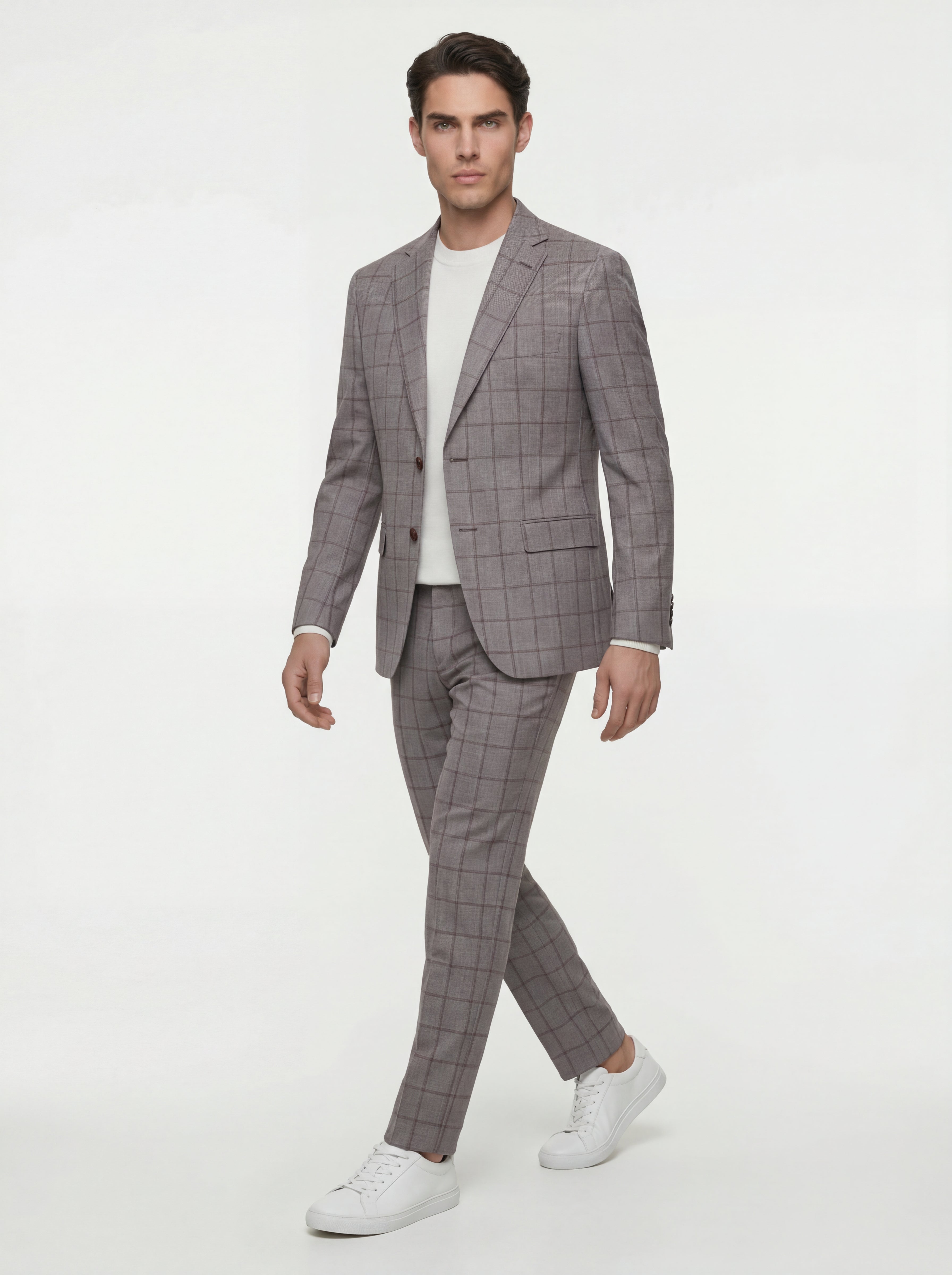 Checkered Modern Fit Suit