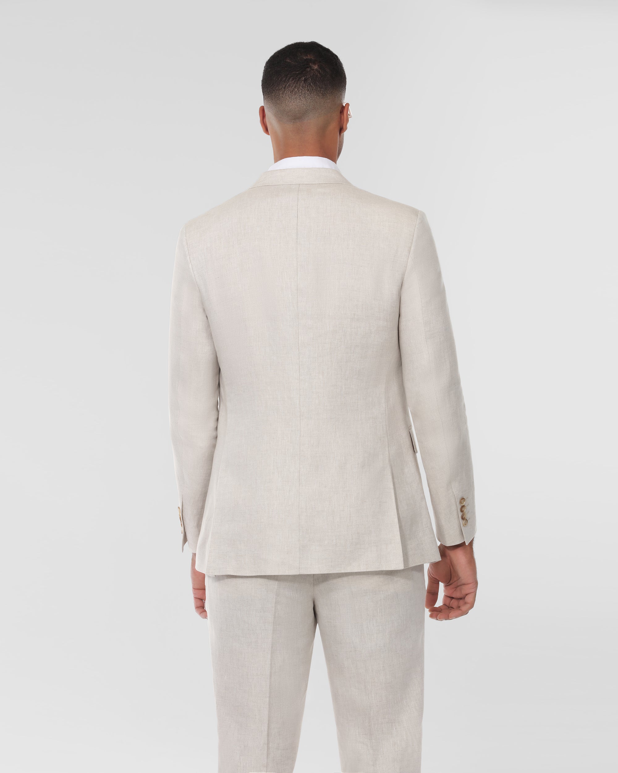 Fancy Modern Fit Linen Suit