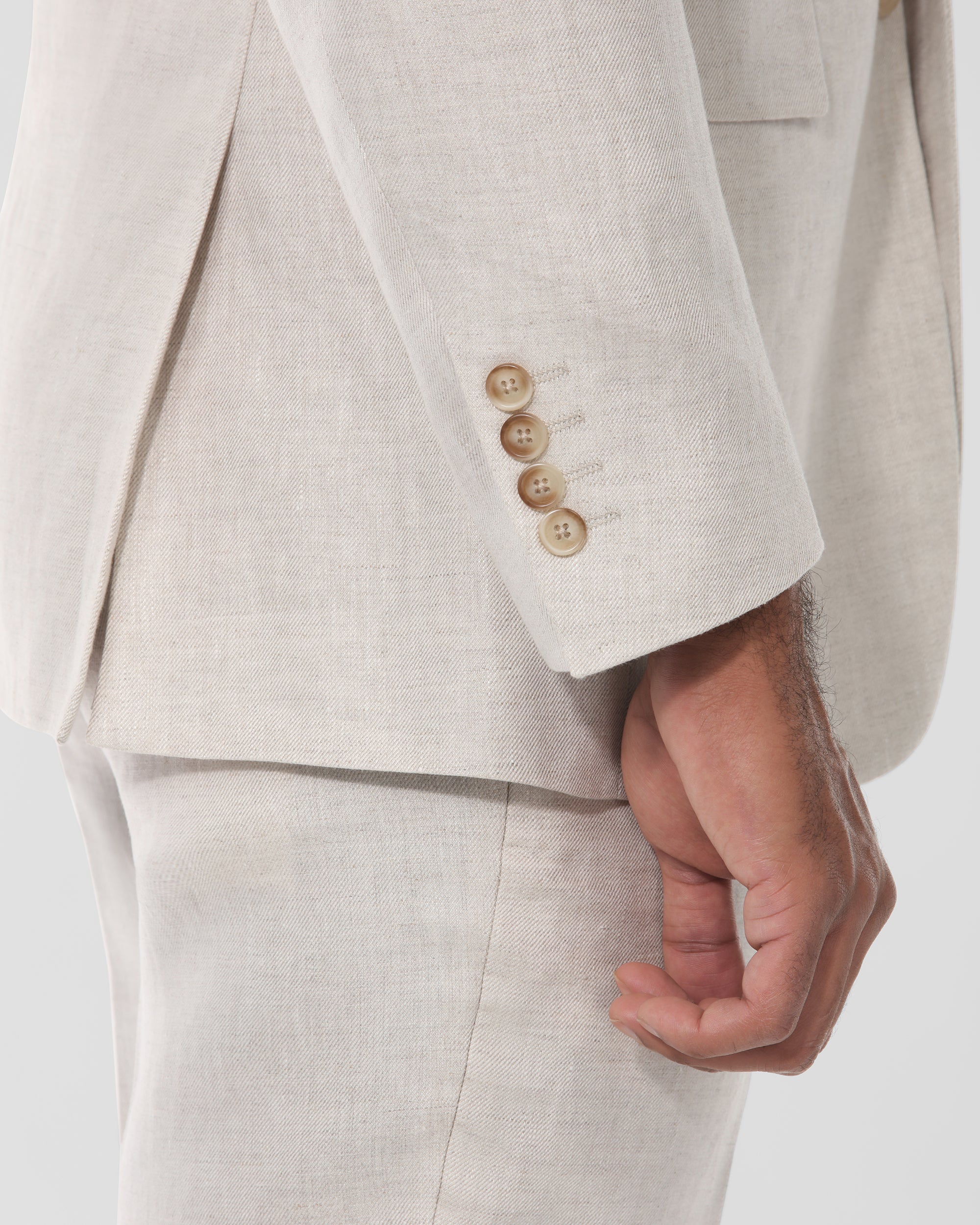 Fancy Modern Fit Linen Suit