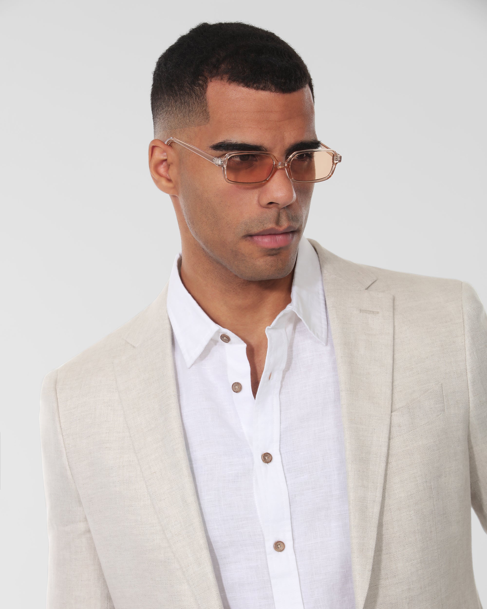 Fancy Modern Fit Linen Suit