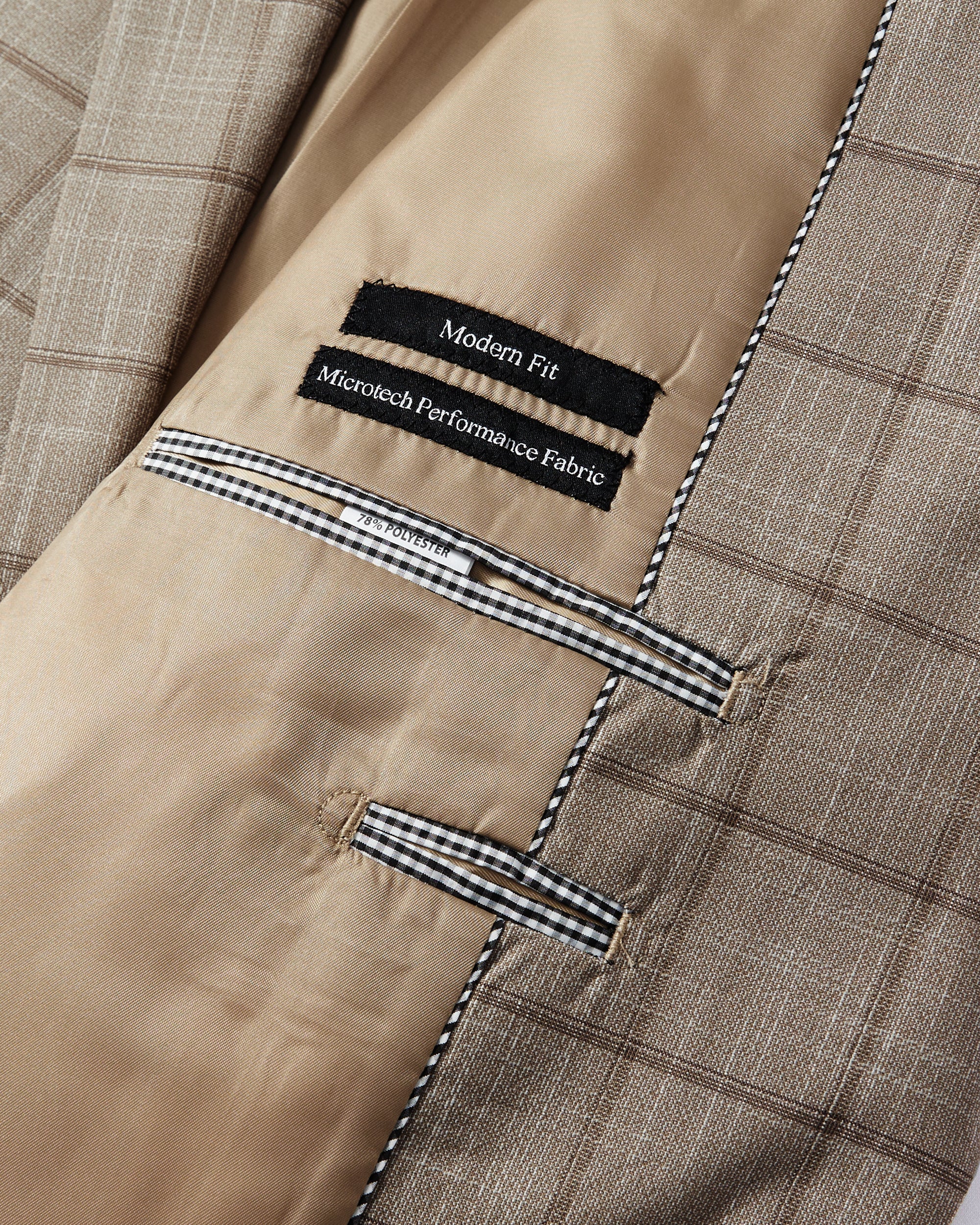 Checkered Modern Fit Suit