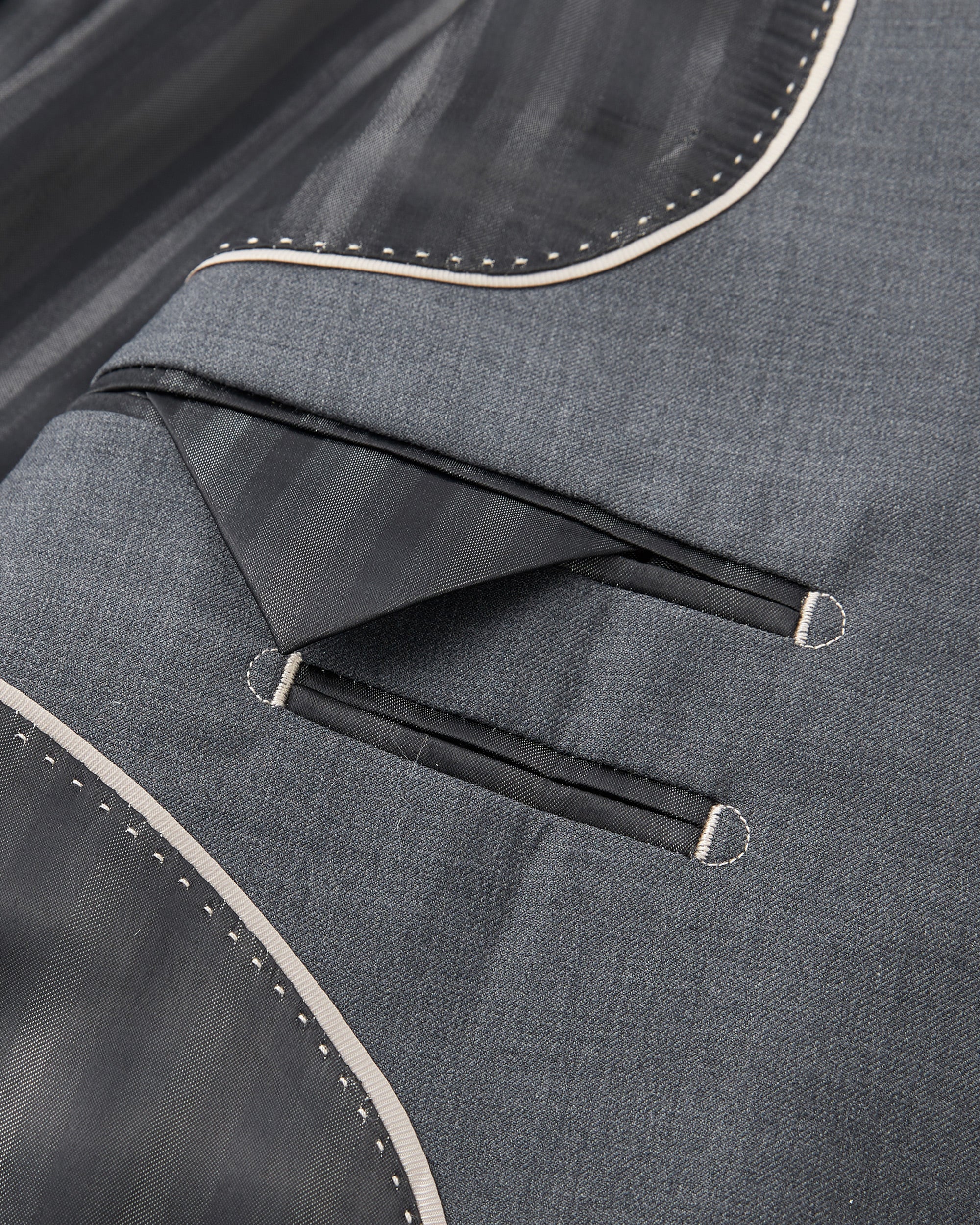 Wool Blend Slim Fit Suit