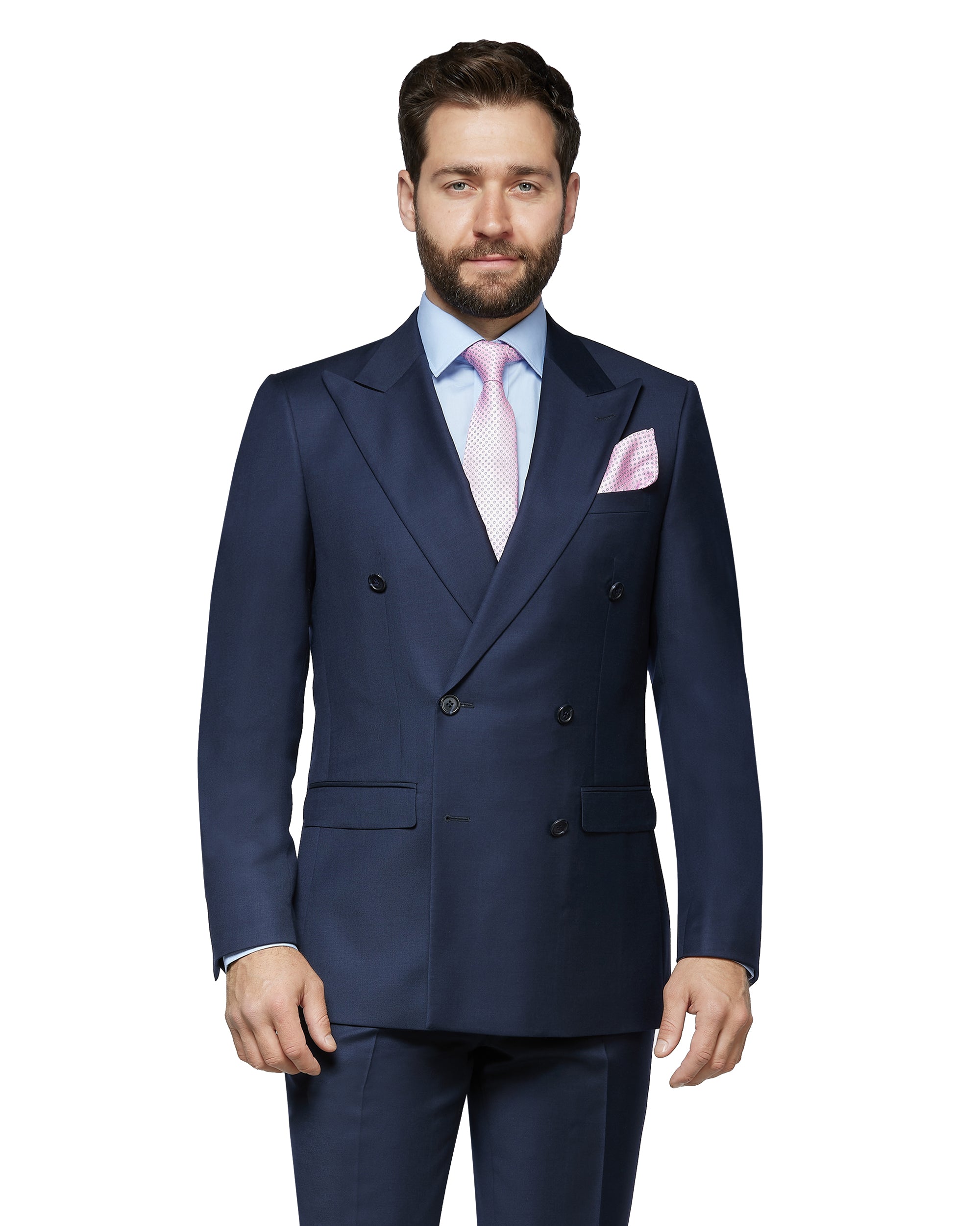 Tailored Double Breasted Wool Suit
