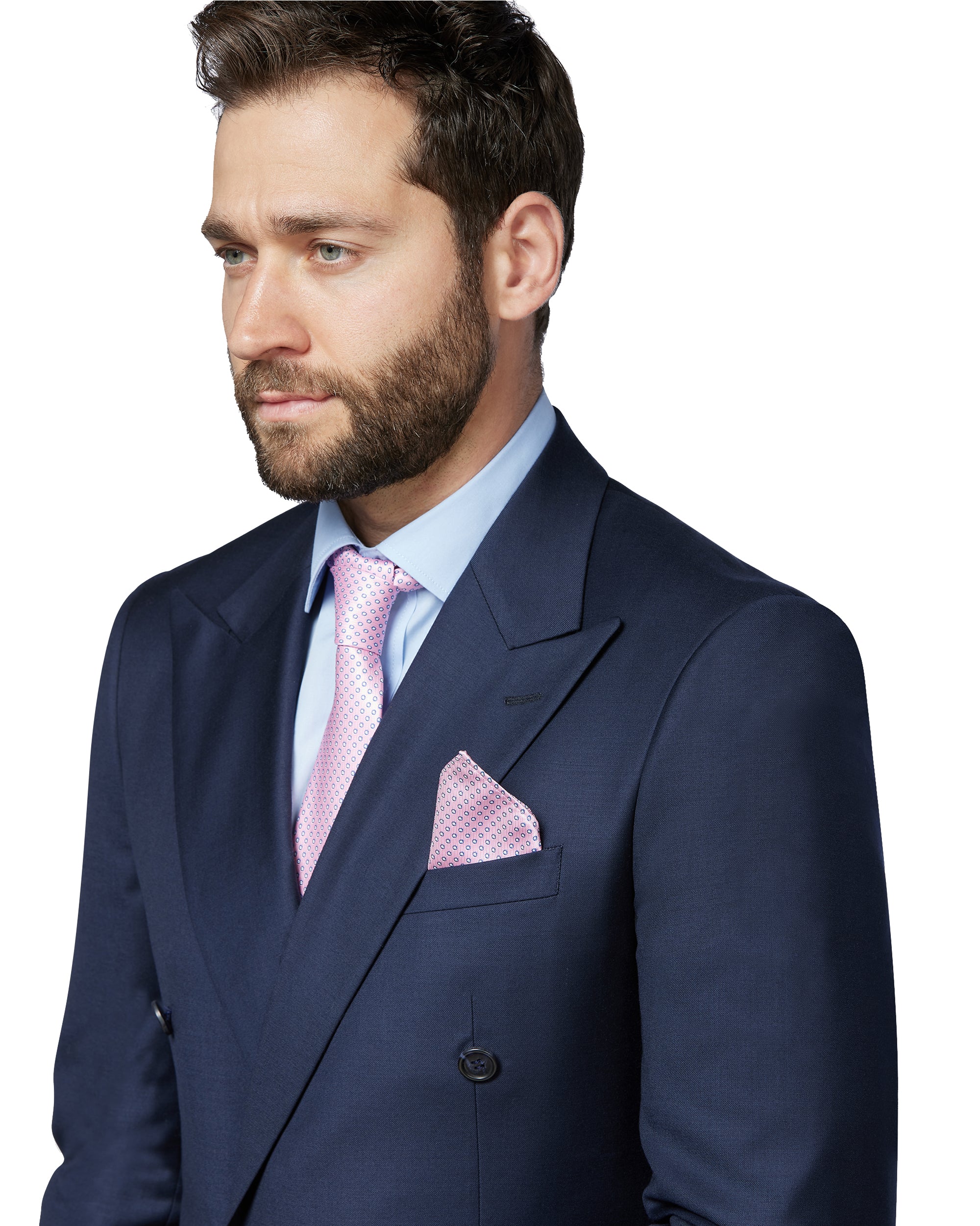 Tailored Double Breasted Wool Suit