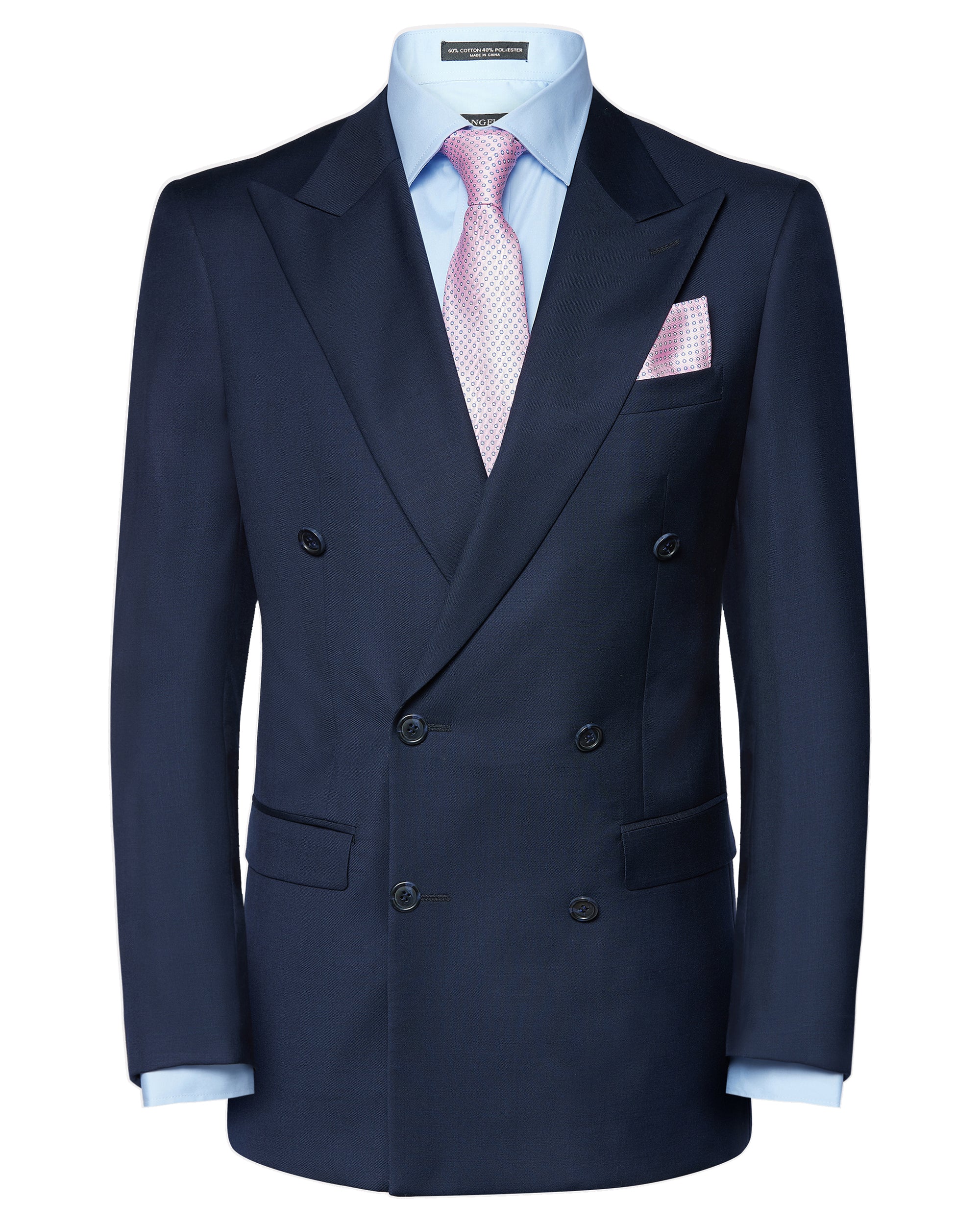 Tailored Double Breasted Wool Suit