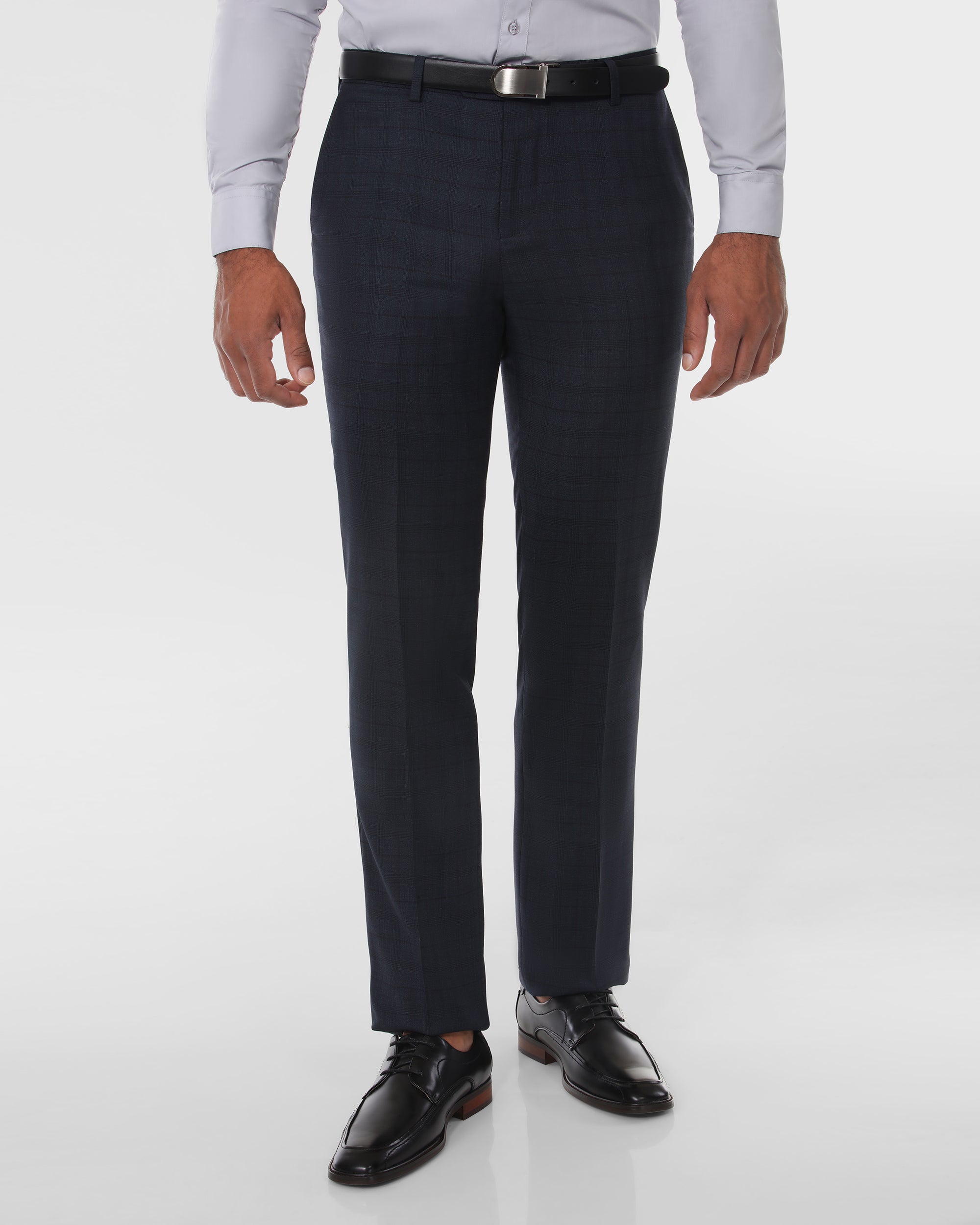 Window Pane Tailored Double Breasted Wool Suit