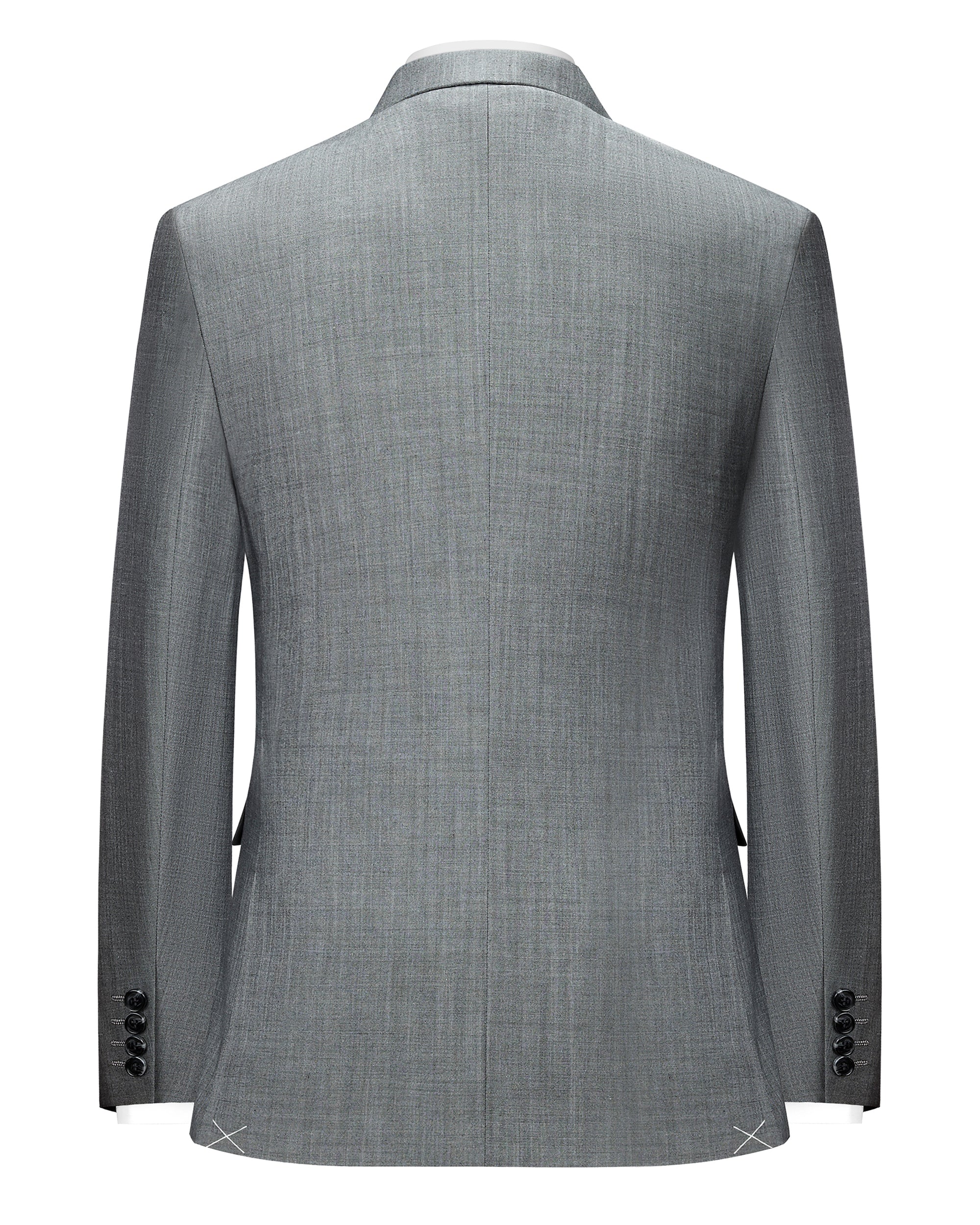 Sharkskin Tailored Fit Wool Blend Suit