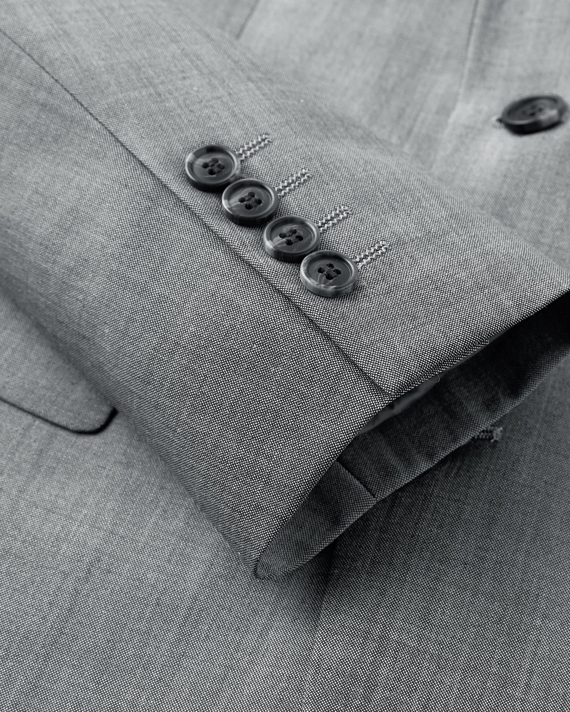 Sharkskin Tailored Fit Wool Blend Suit