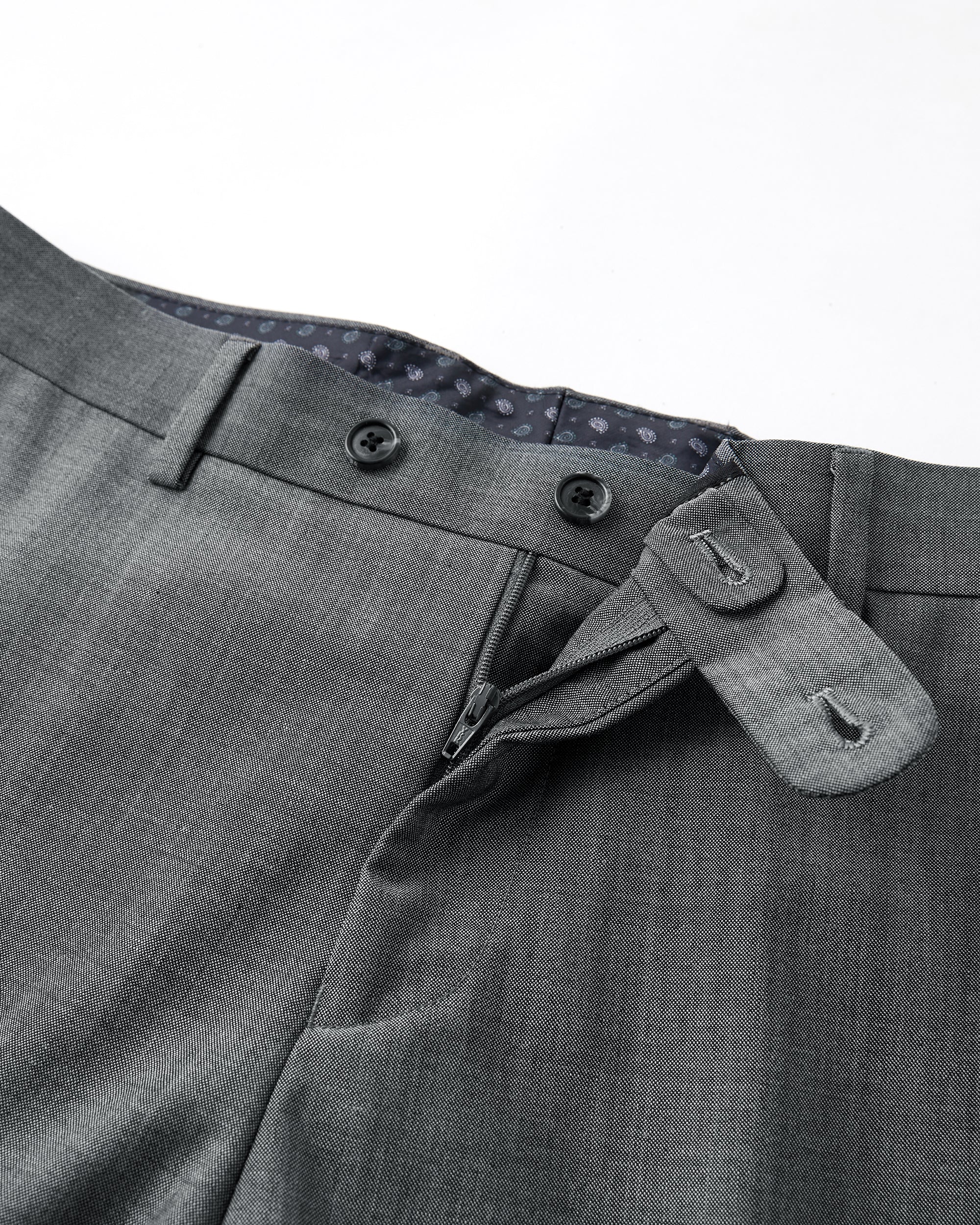 Sharkskin Tailored Fit Wool Blend Suit