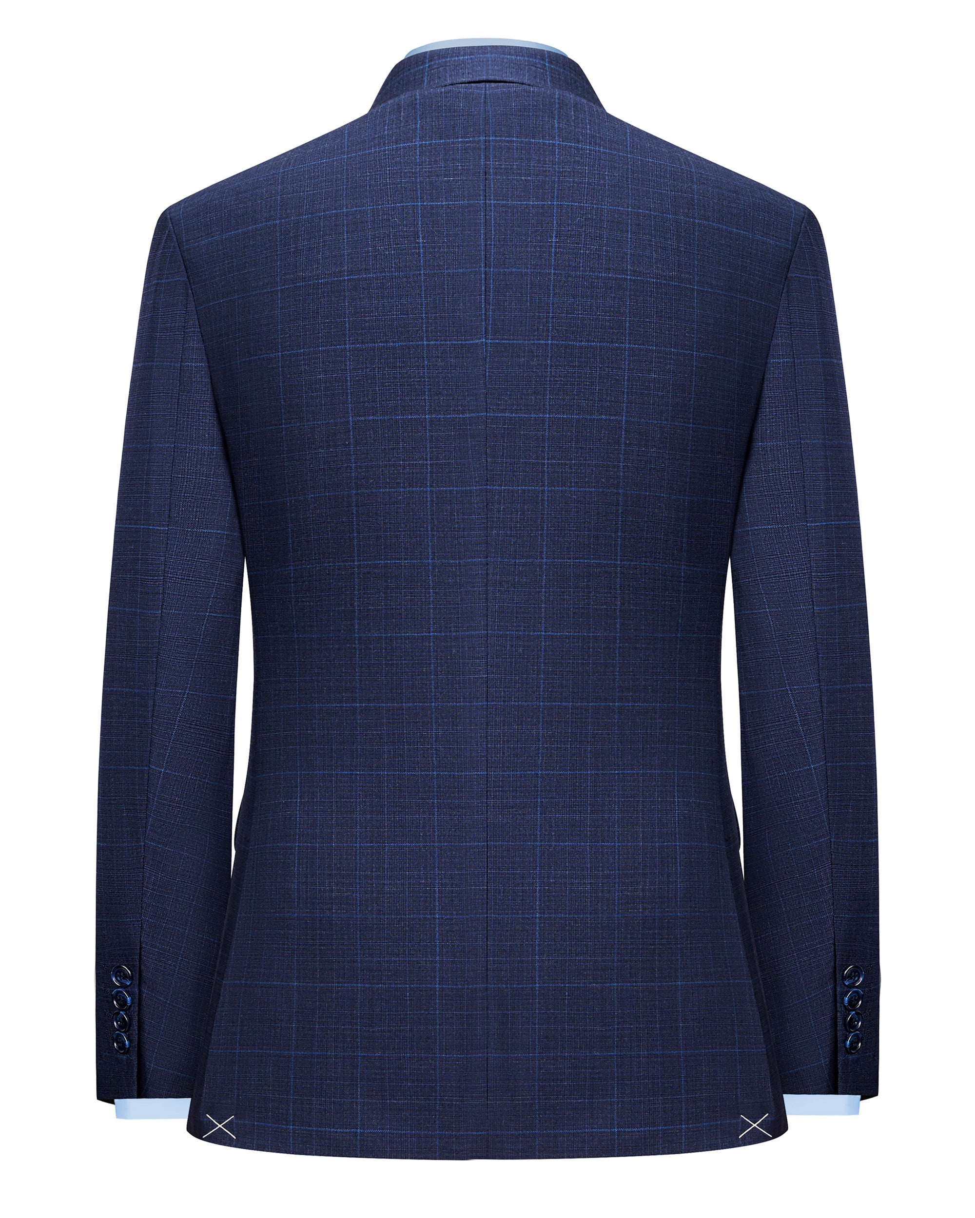 Window Plaid Tailored Fit Wool Blend Suit