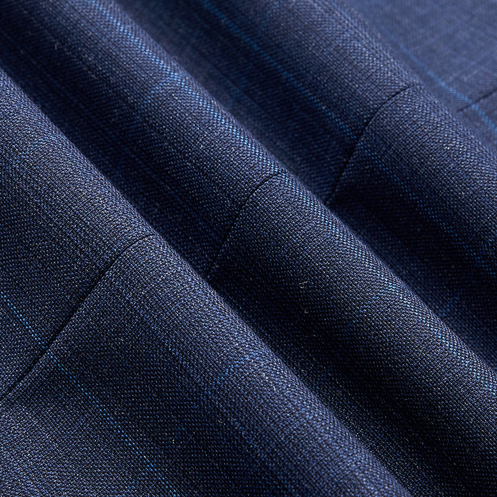 Window Plaid Tailored Fit Wool Blend Suit