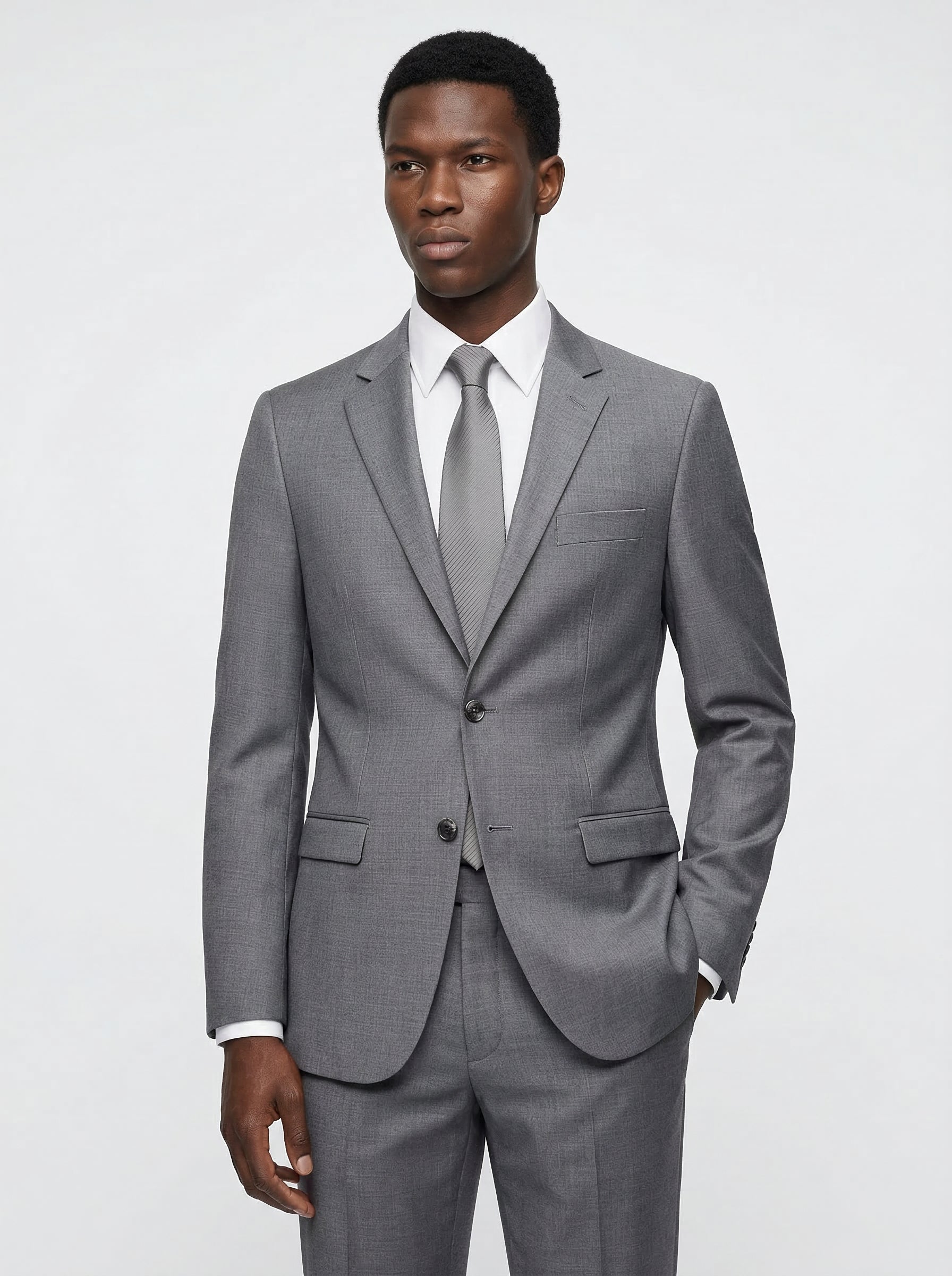 Modern Fit Wool Blend Suit