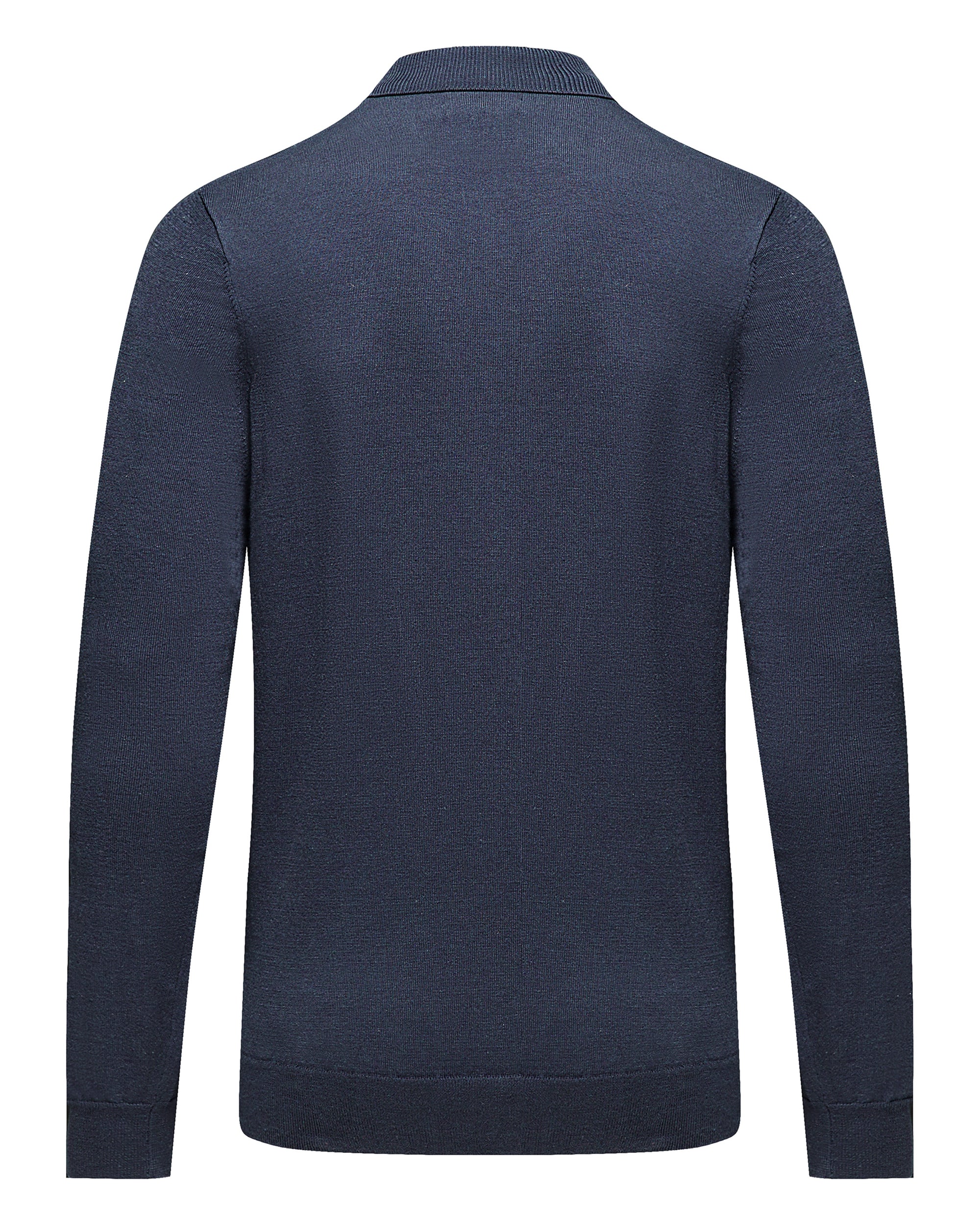 Fine Knit Polo Sweater
