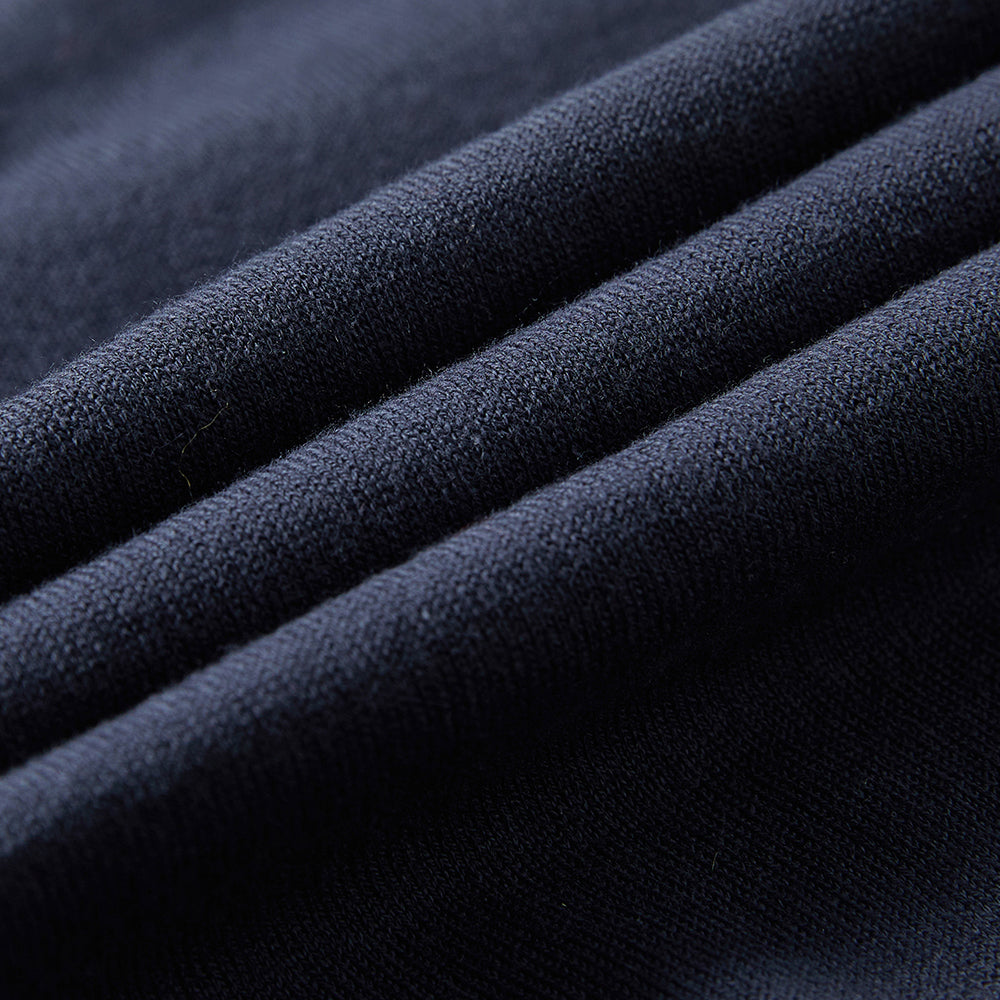 Fine Knit Polo Sweater