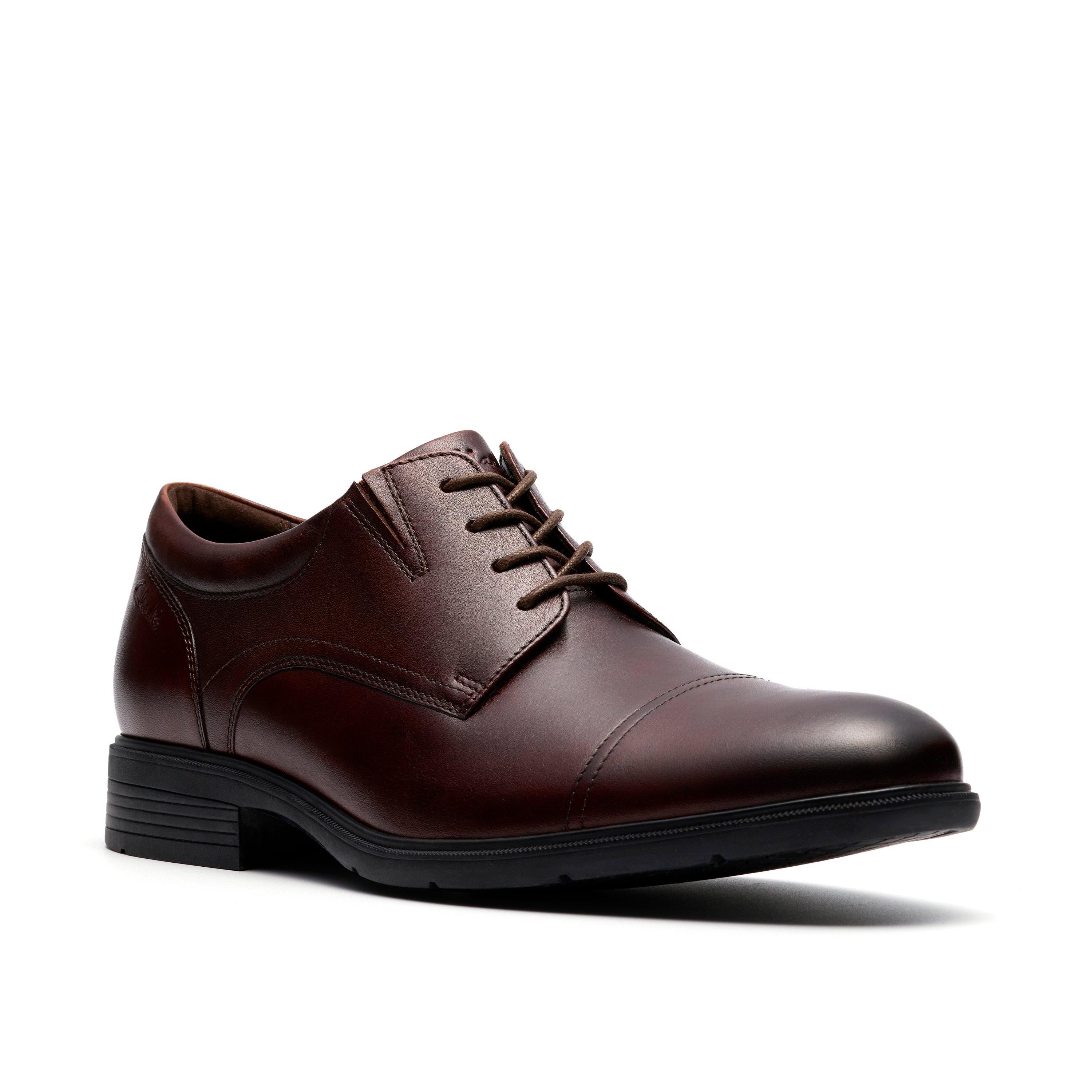 Traditional Leather Cap Toe Derby Dress Shoe