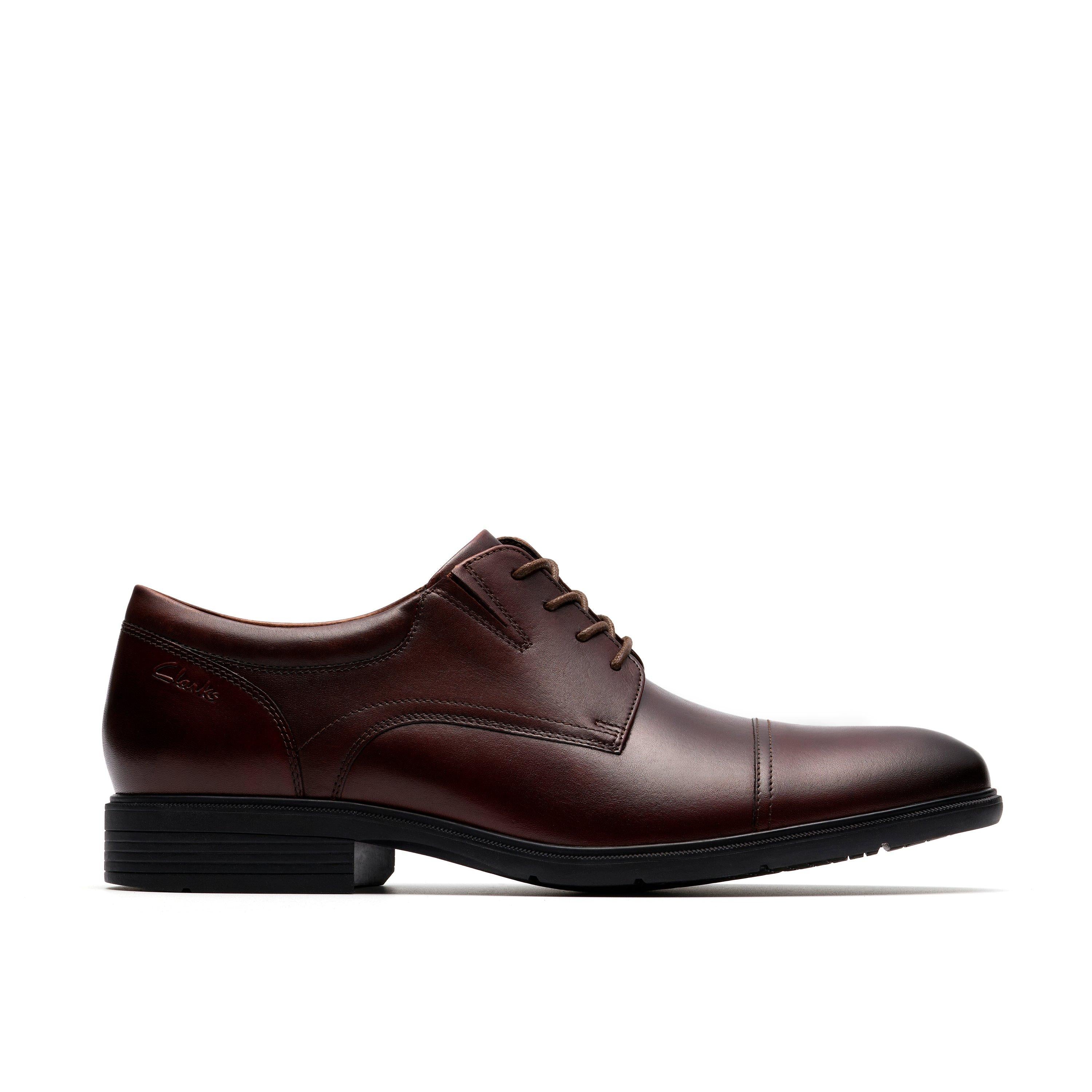 Traditional Leather Cap Toe Derby Dress Shoe