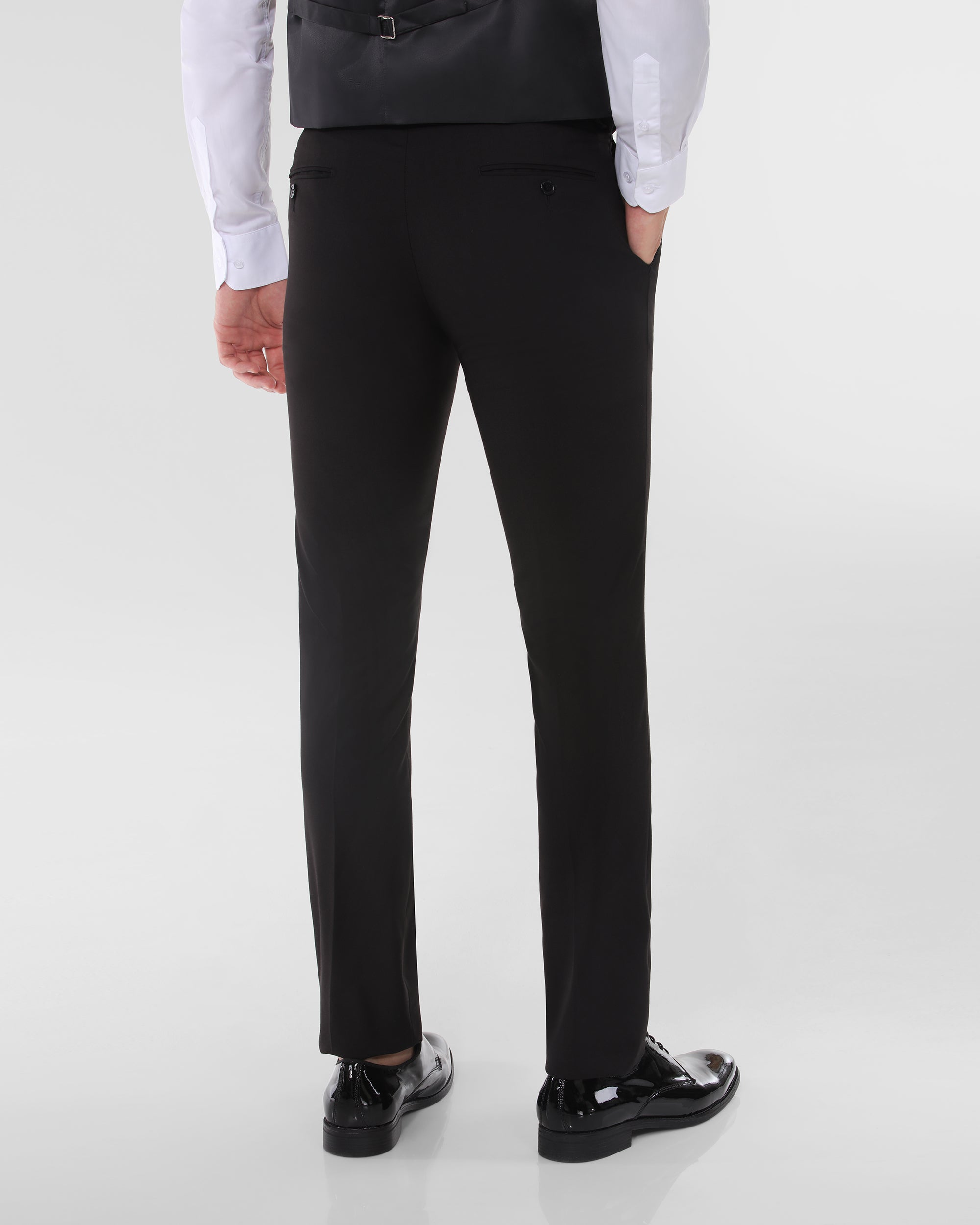 Floral Slim Fit Tuxedo with Vest