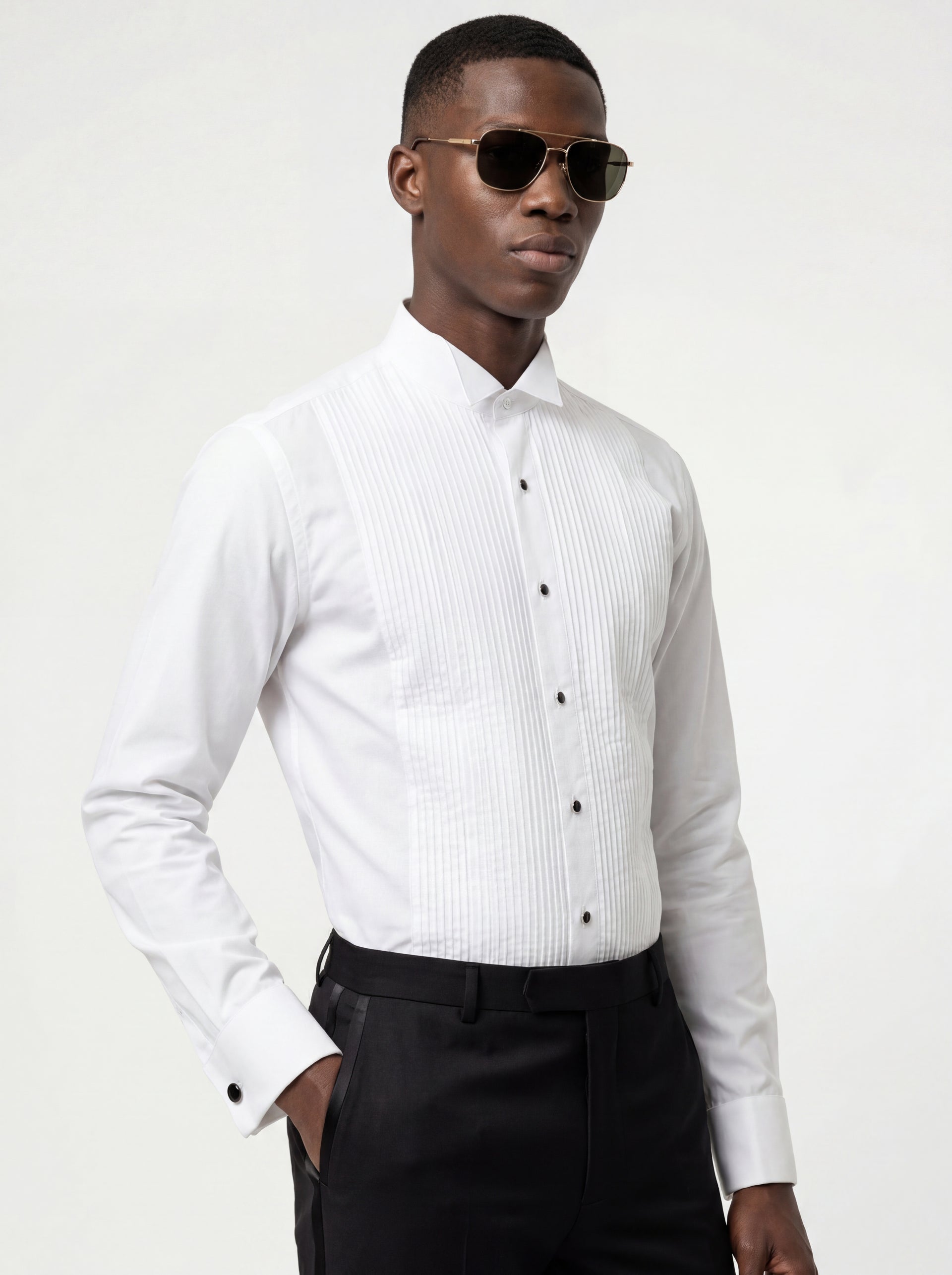 men's tuxedo dress shirt Neil Allyn 100% Cotton Shirt, Slim Fit, 18.5 (34/35) White : Clothing, Shoes & Jewelry 61 Waist Henry Segal Men's Customizable White